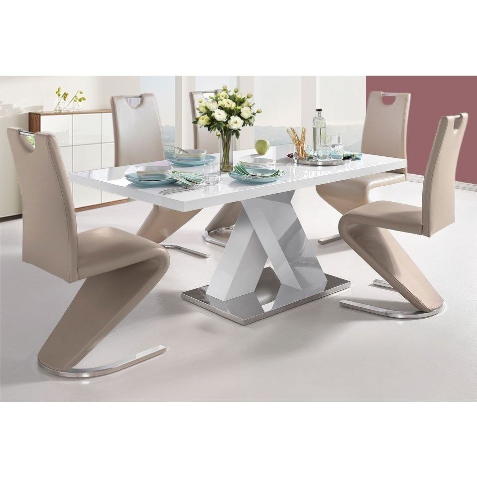 Scandinavian Lifestyle Ali Dining Table High Gloss – Overstock Pertaining To Recent Delfina Dining Tables (View 15 of 20)