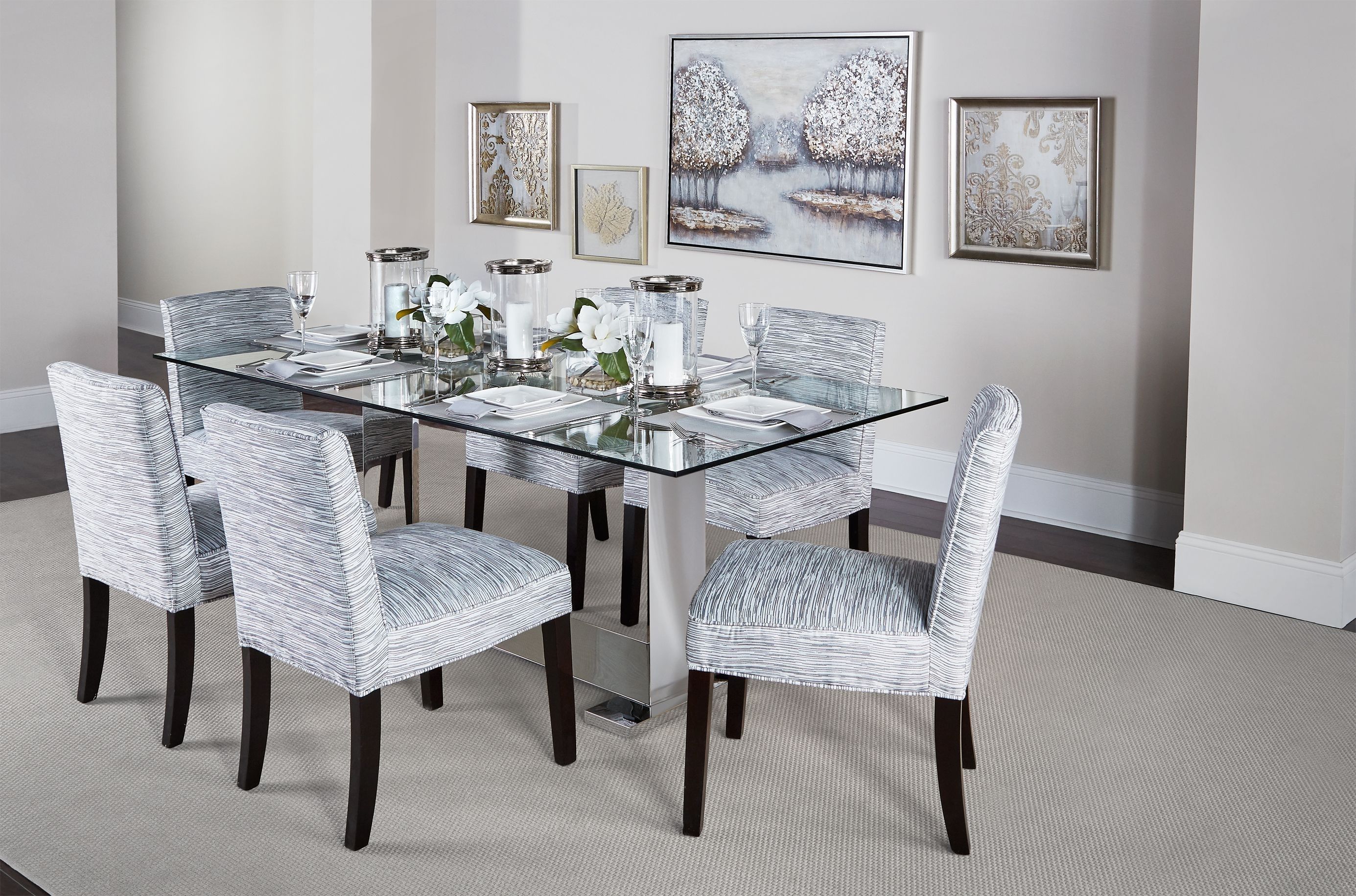 Sebastian Dining Table | Fine Dining | Pinterest | Glass Top Dining With Regard To 2017 Bradford 7 Piece Dining Sets With Bardstown Side Chairs (View 12 of 20)
