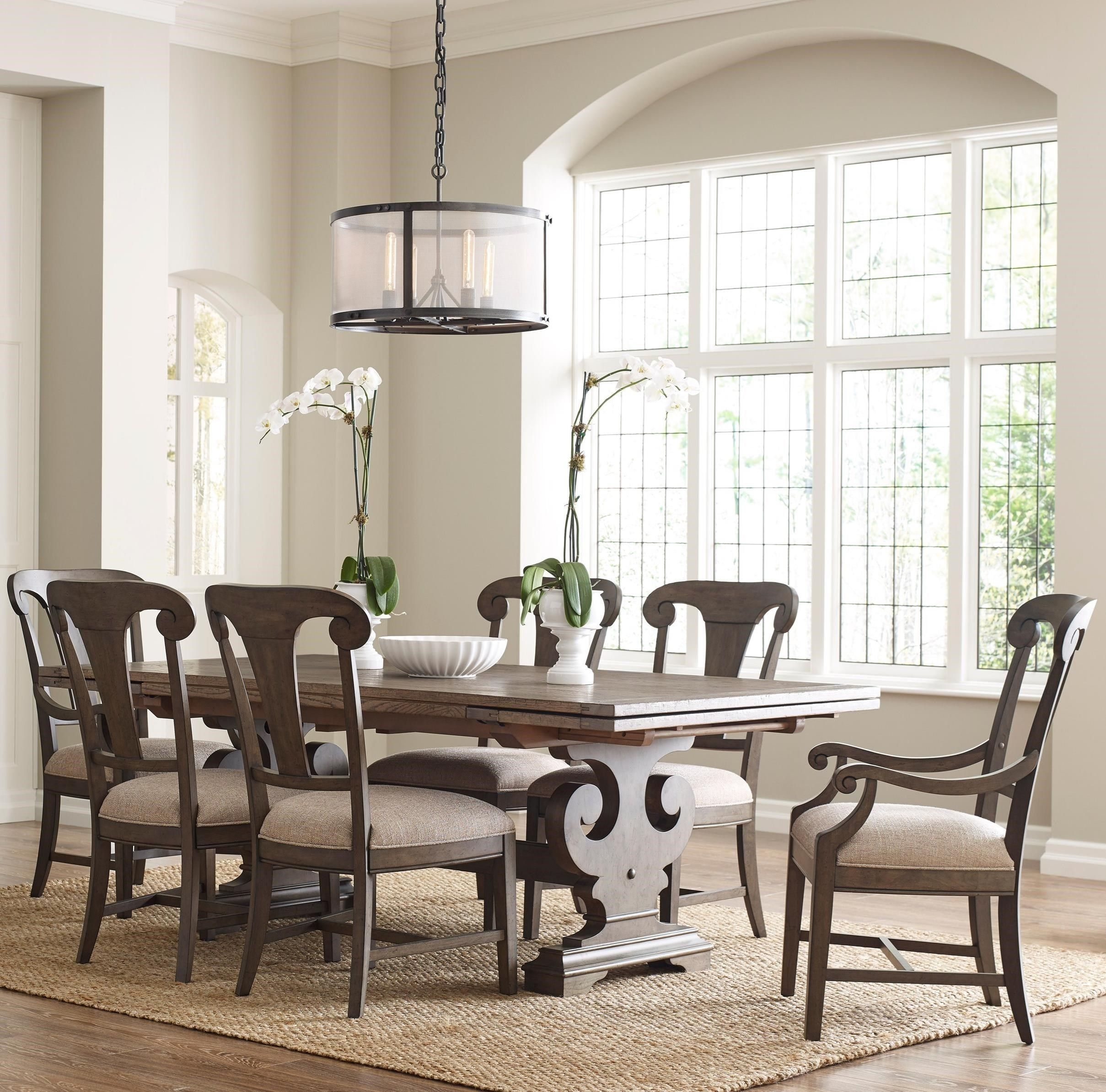 Seven Piece Dining Set With Crawford Refectory Table And Fulton Pertaining To 2017 Crawford 7 Piece Rectangle Dining Sets (View 8 of 20)