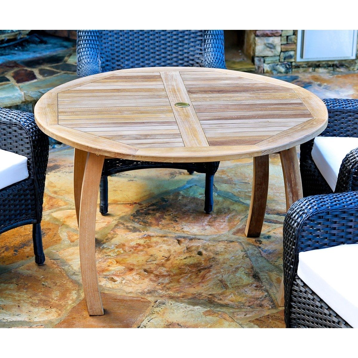 Shop Tortuga Outdoor Teak 48 Inch Dining Table – On Sale – Free In Recent Outdoor Tortuga Dining Tables (View 1 of 20)