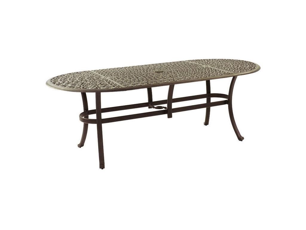 Sienna 84" Oval Dining Table – Hauser's Patio Regarding 2018 Outdoor Sienna Dining Tables (View 20 of 20)