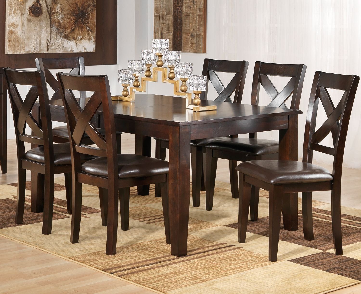 Soho Dining Room 7 Pc. Dining Set – Leon's | Leons Wish List For Most Recent Candice Ii 7 Piece Extension Rectangular Dining Sets With Slat Back Side Chairs (Photo 12 of 20)