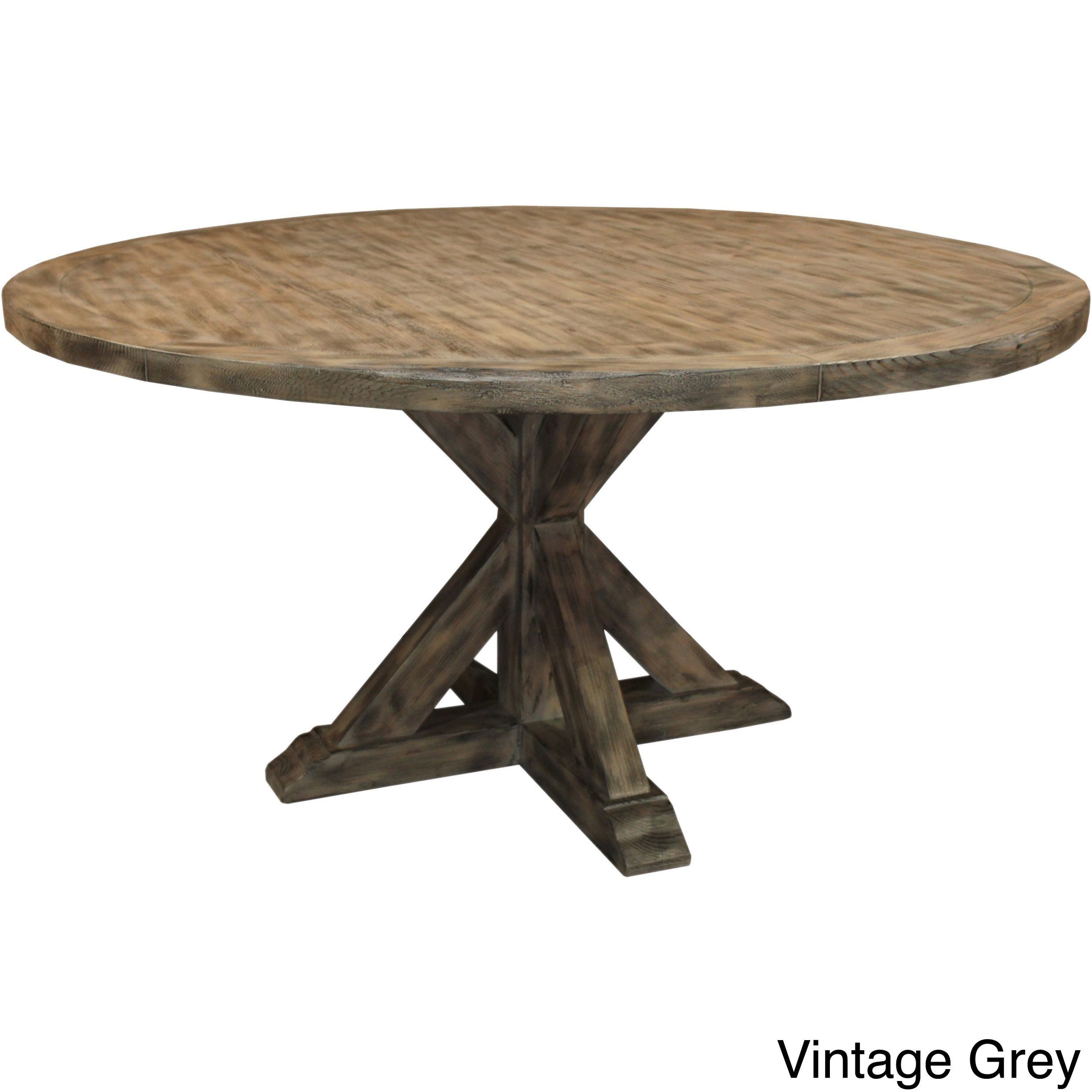 South Cone Home La Phillippe Reclaimed Wood Round Dining Table (54 Regarding Most Up To Date Helms Round Dining Tables (View 12 of 20)