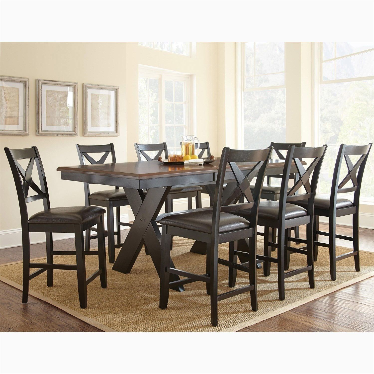 Steve Silver Vl700P Violante Counter Table | Room Inside Most Popular Craftsman 9 Piece Extension Dining Sets (View 4 of 20)