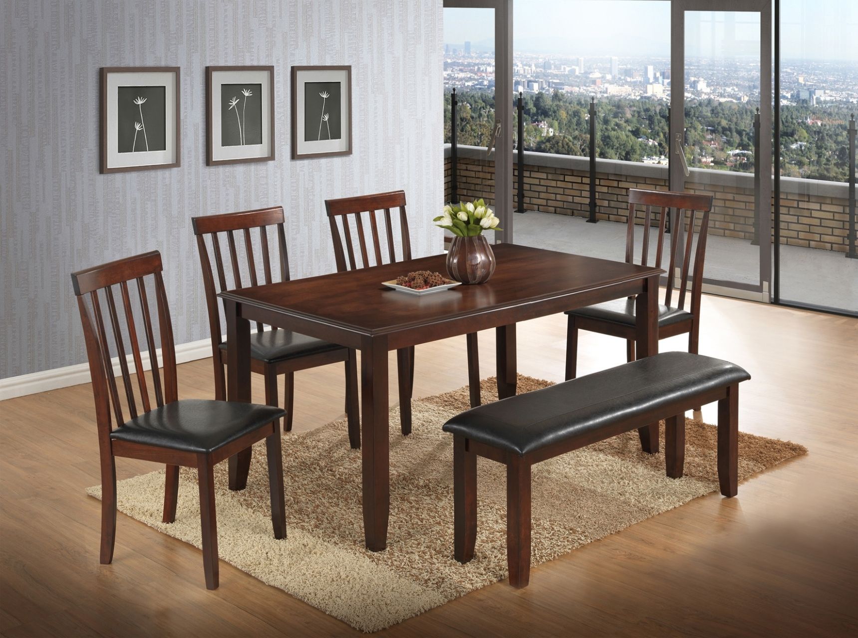 Tables, Chairs, & Servers – Hello Furniture In Most Recent Jaxon 7 Piece Rectangle Dining Sets With Wood Chairs (View 16 of 20)