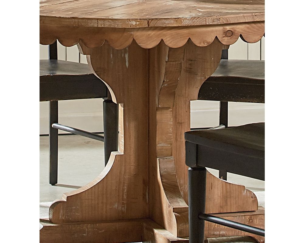 Top Tier Pedestal Table – Magnolia Home – Joanna Gaines Throughout Current Magnolia Home Top Tier Round Dining Tables (View 3 of 20)