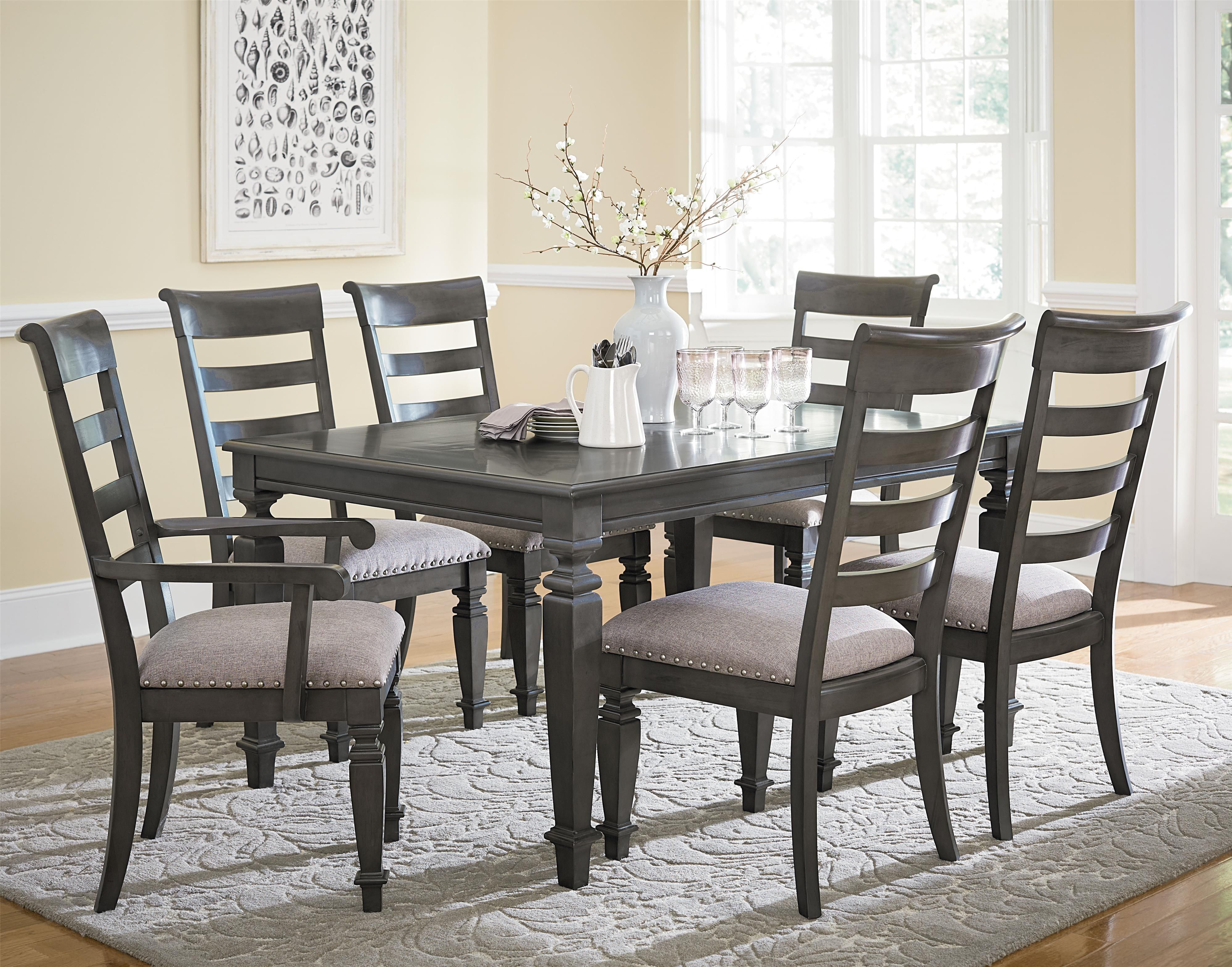 Traditional Seven Piece Dining Setstandard Furniture | Wolf And For Latest Parquet 7 Piece Dining Sets (View 5 of 20)