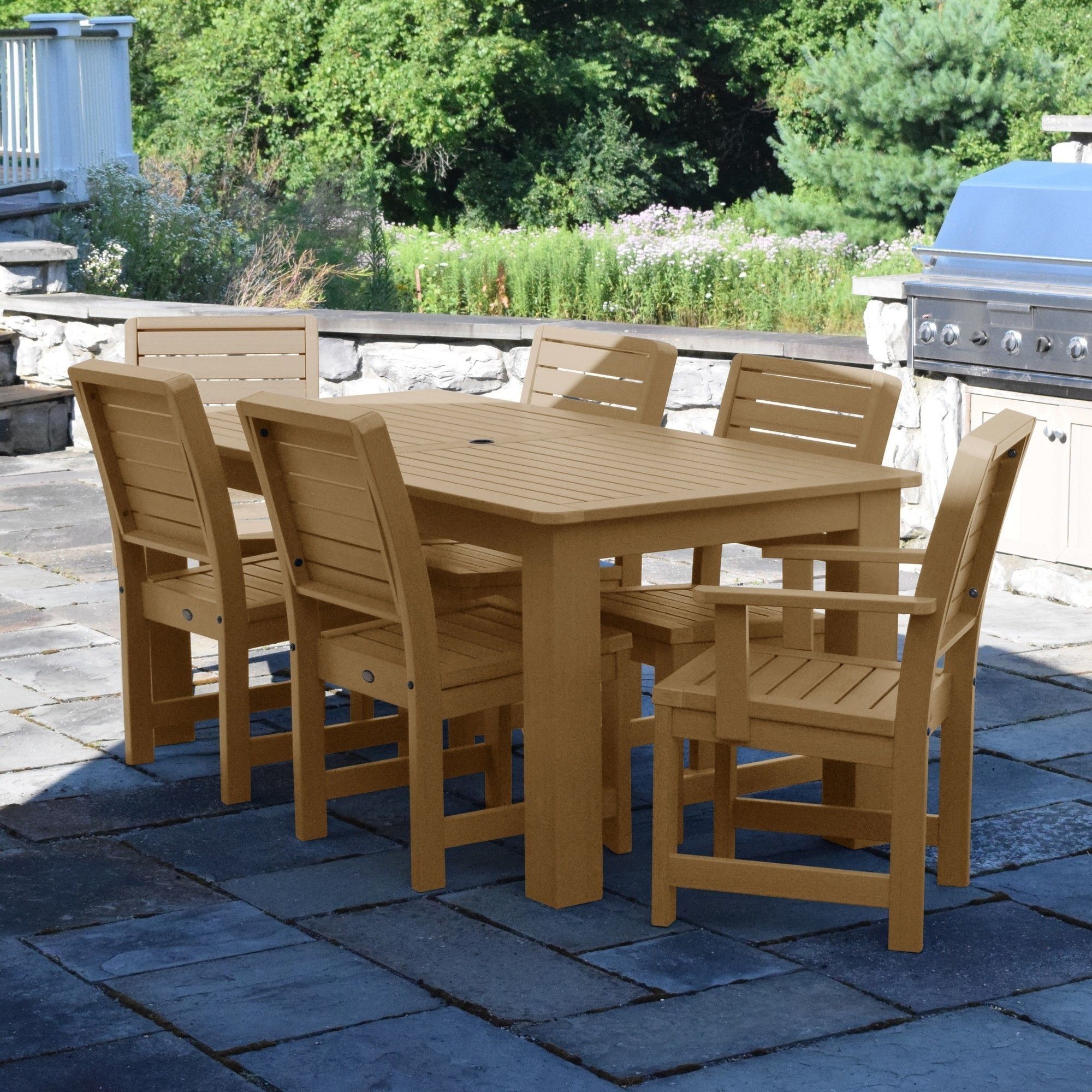 Weatherly 7 Piece Dining Set | Products | Pinterest | Patio Dining With Regard To Latest Chapleau Ii 7 Piece Extension Dining Tables With Side Chairs (View 10 of 20)