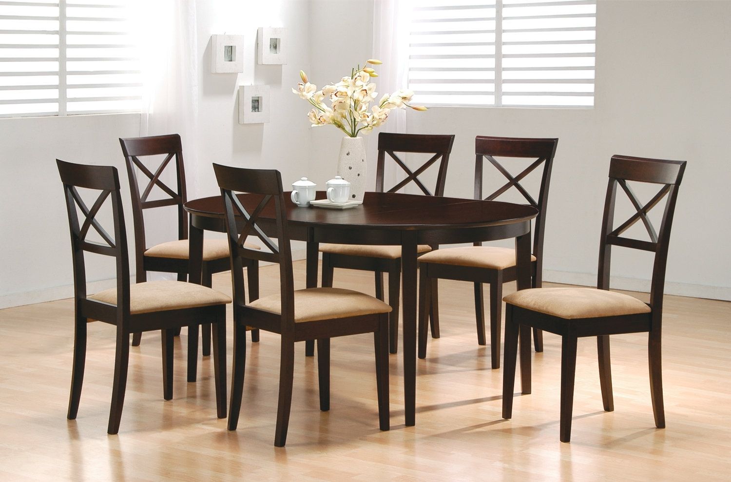 Wildon Home ® Crawford 7 Piece Dining Set & Reviews | Wayfair Regarding Most Up To Date Crawford 6 Piece Rectangle Dining Sets (View 1 of 20)