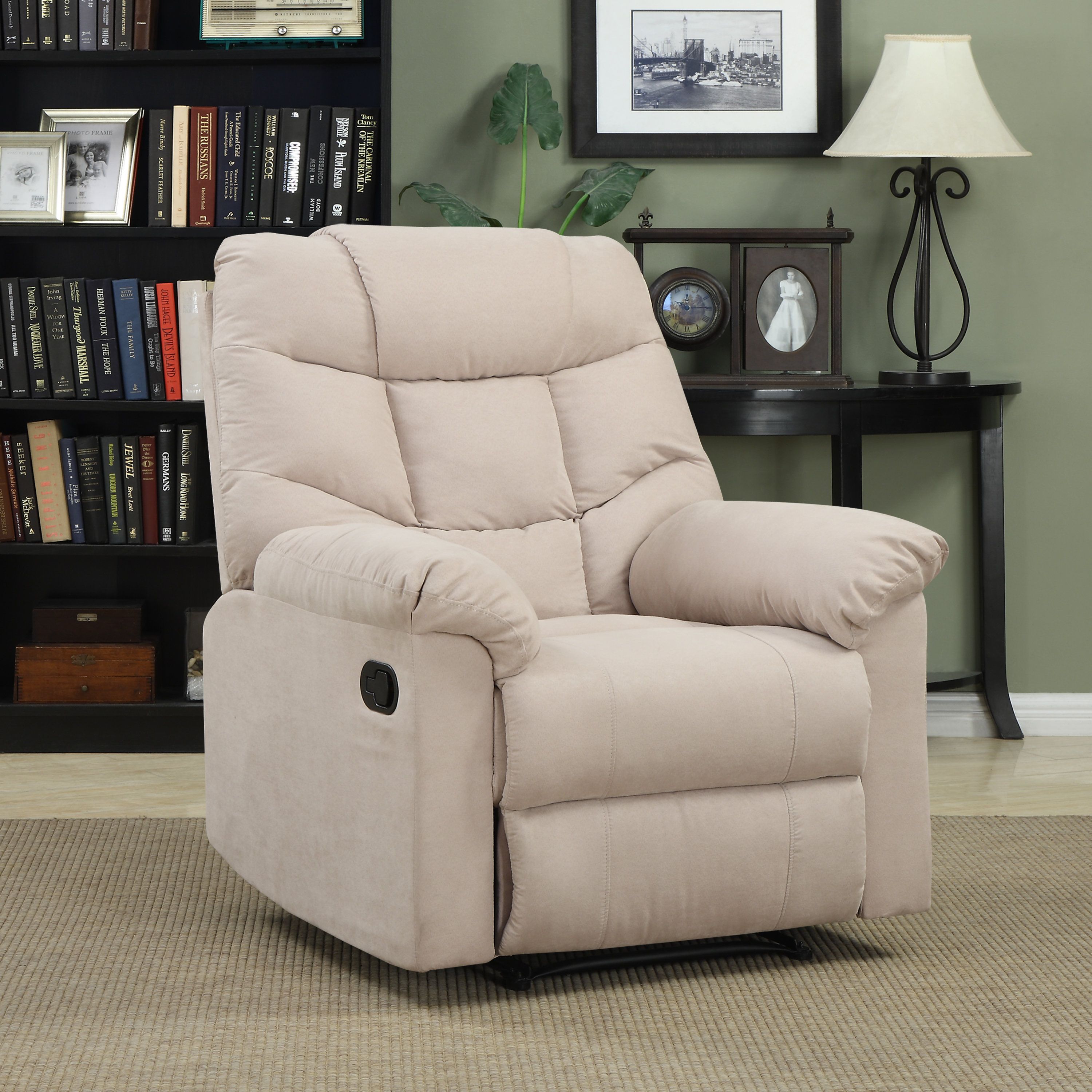 Andover Mills Gertrude Manual Wall Hugger Recliner & Reviews | Wayfair Within Bailey Angled Track Arm Swivel Gliders (Photo 8 of 20)