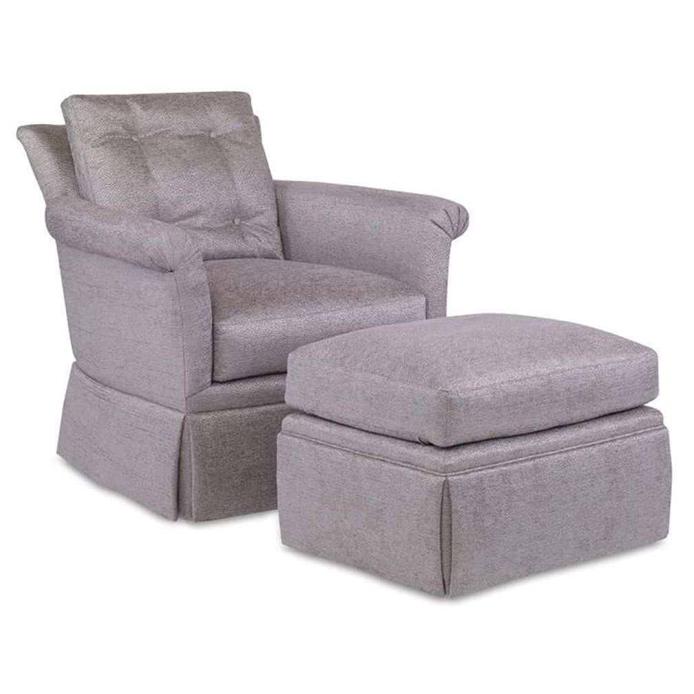 Bailey Chair – Luxe Home Company Throughout Bailey Mist Track Arm Skirted Swivel Gliders (View 6 of 20)