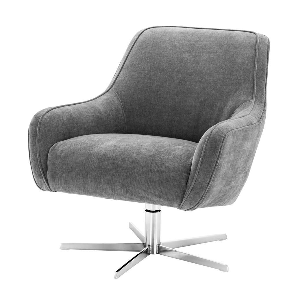 Chairs Tanya Swivel Chair Grey Unusual | Tingmei Throughout Outdoor Koro Swivel Chairs (View 19 of 20)