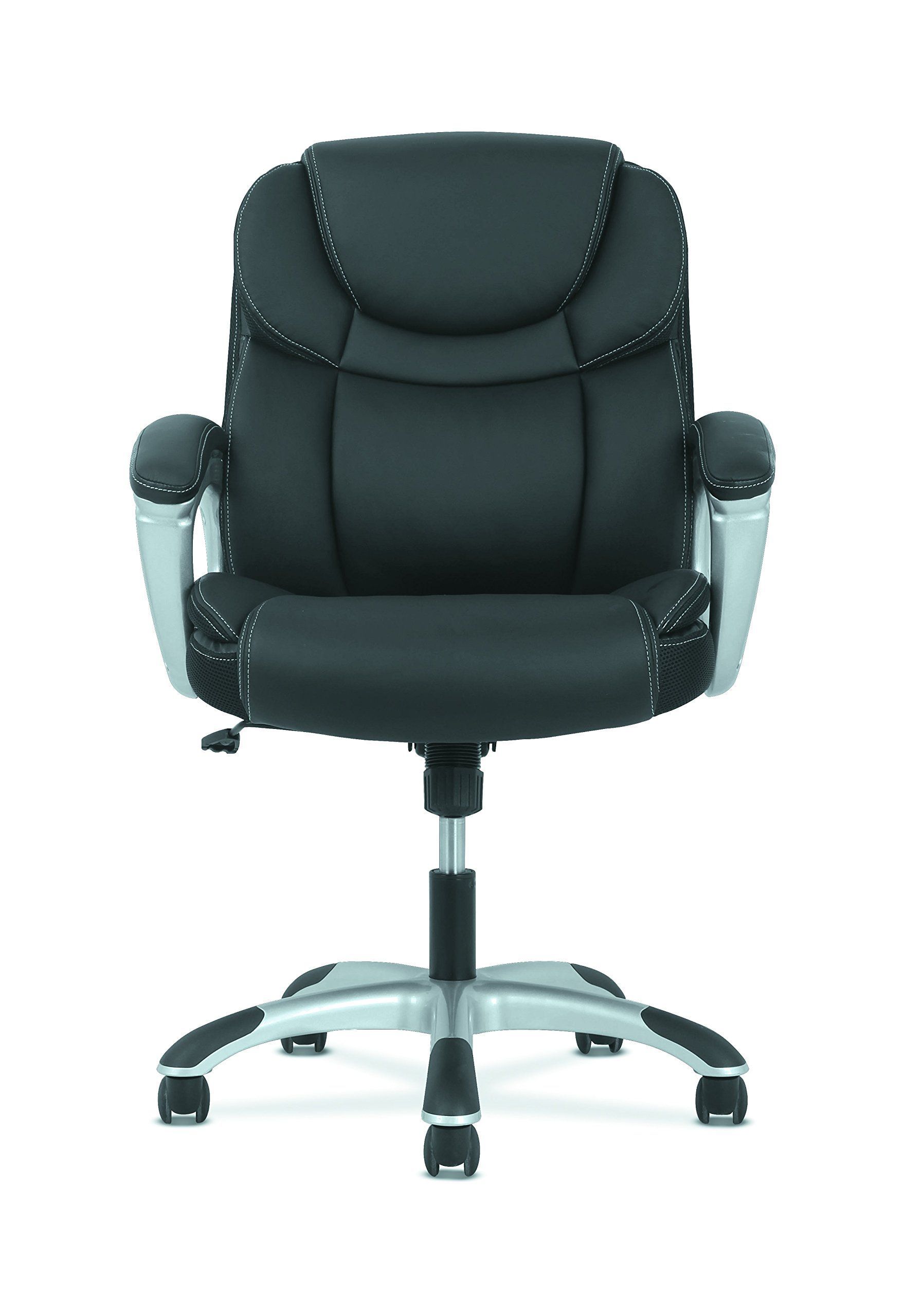 Hon Sadie Leather Executive Computer/office Chair With Arms In Sadie Ii Swivel Accent Chairs (View 6 of 20)