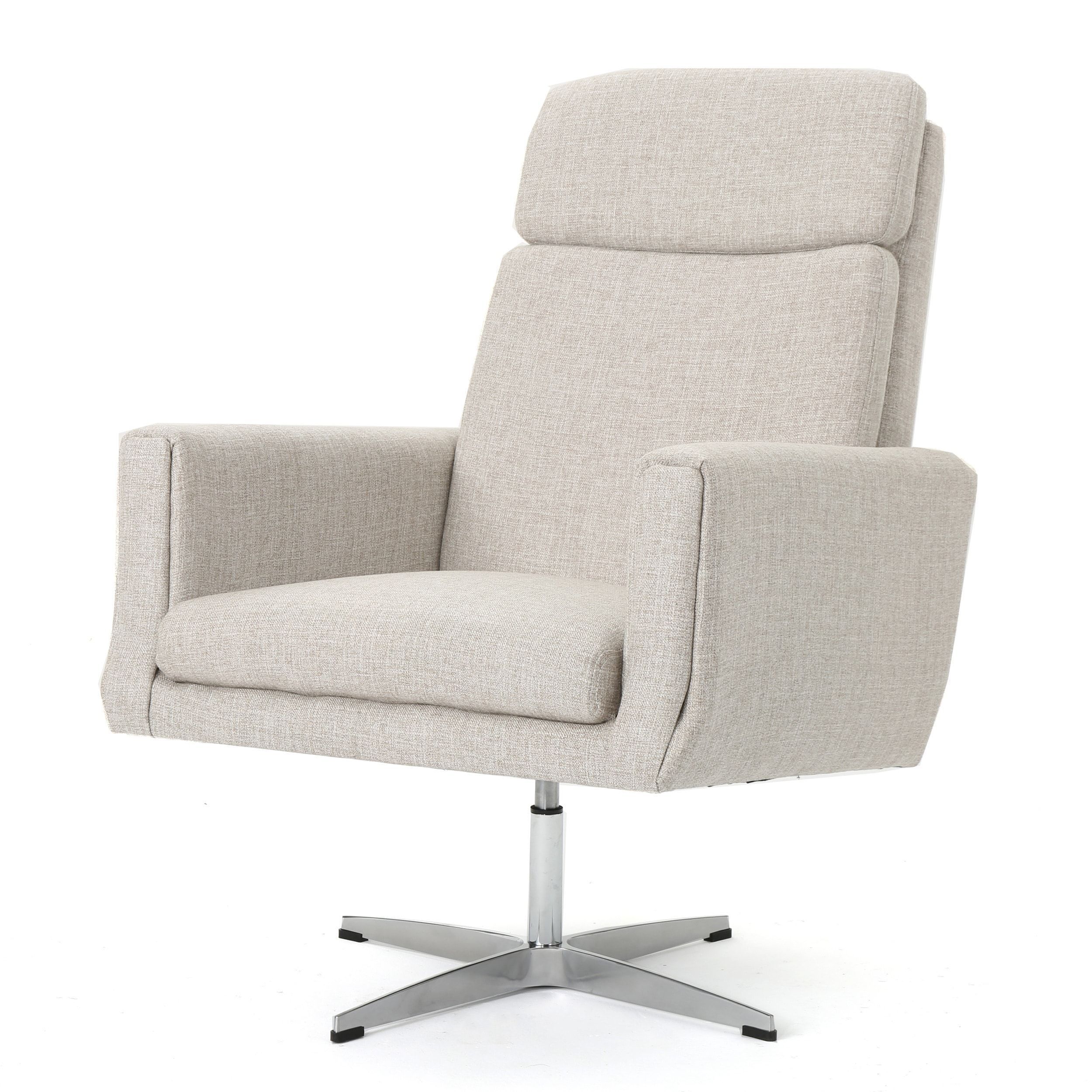 Horatia Modern Fabric Swivel Accent Chairchristopher Knight Home Pertaining To Harbor Grey Swivel Accent Chairs (Photo 1 of 20)