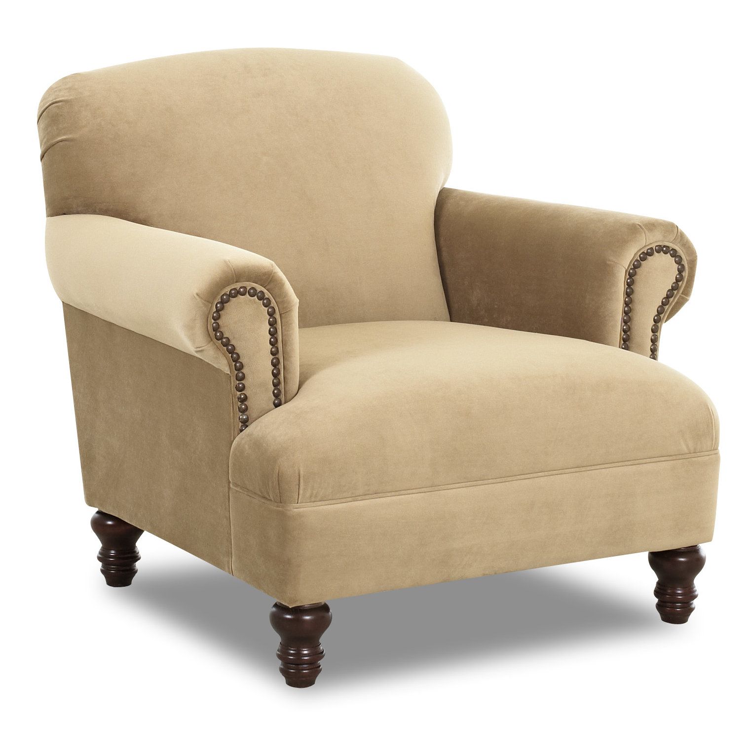 Klaussner Furniture Bailey Armchair & Reviews | Wayfair Pertaining To Bailey Angled Track Arm Swivel Gliders (Photo 4 of 20)