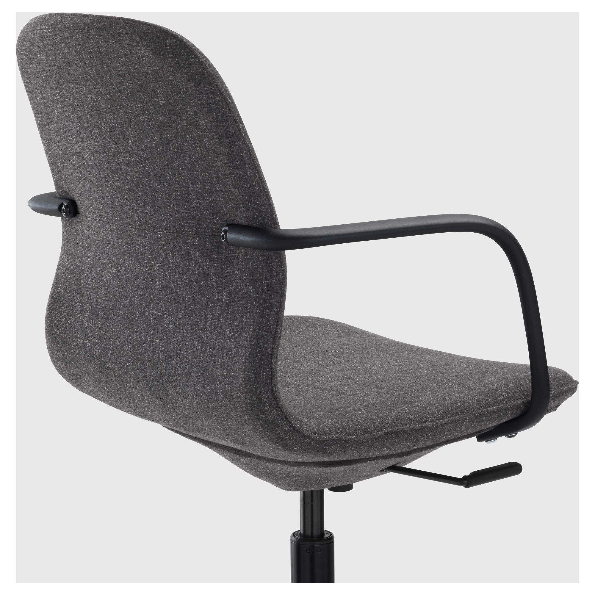 Långfjäll Swivel Chair Gunnared Dark Grey/black – Ikea Inside Dark Grey Swivel Chairs (View 3 of 20)
