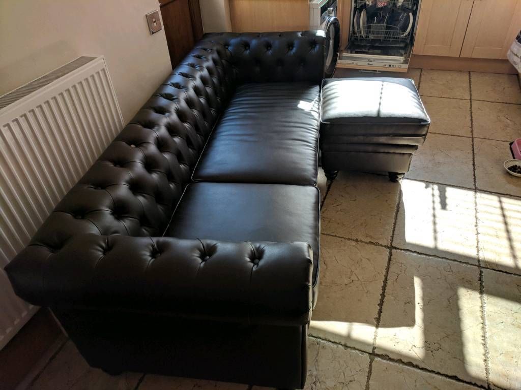 Leather Sofa | In Mansfield Woodhouse, Nottinghamshire | Gumtree Throughout Mansfield Cocoa Leather Sofa Chairs (Photo 16 of 20)