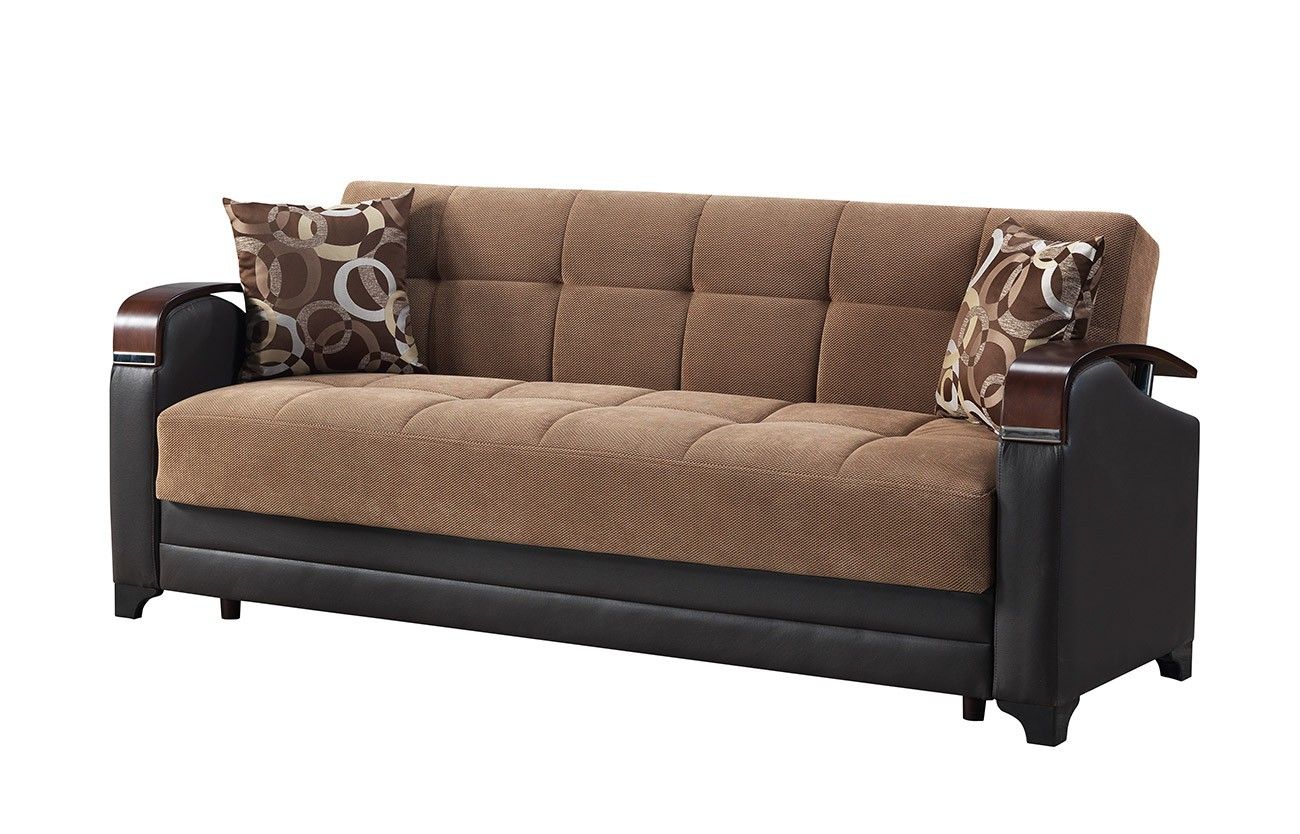 Linda Sofa Bed Marissa Brown – Sofa Beds Star Modern Furniture Regarding Marissa Sofa Chairs (View 14 of 20)