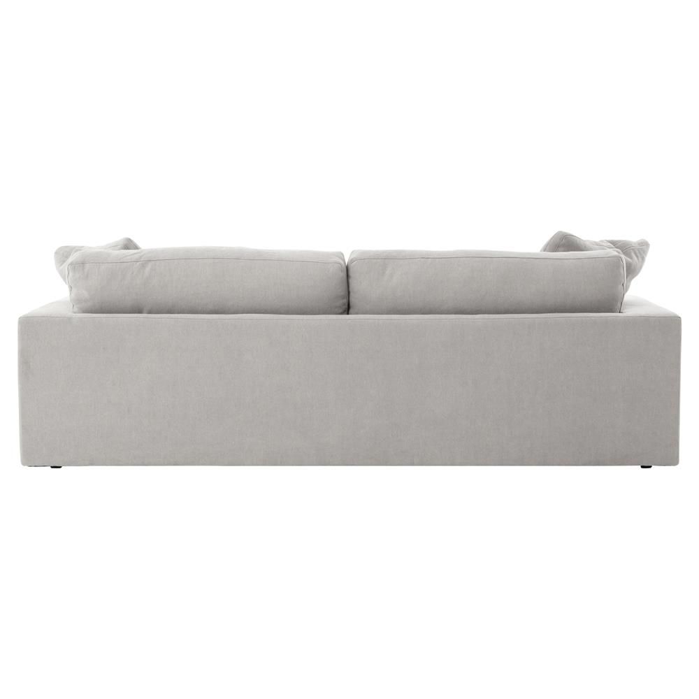 Macklin Modern Loft Block Arm Pewter Grey Sofa | Kathy Kuo Home For Loft Arm Sofa Chairs (View 16 of 20)