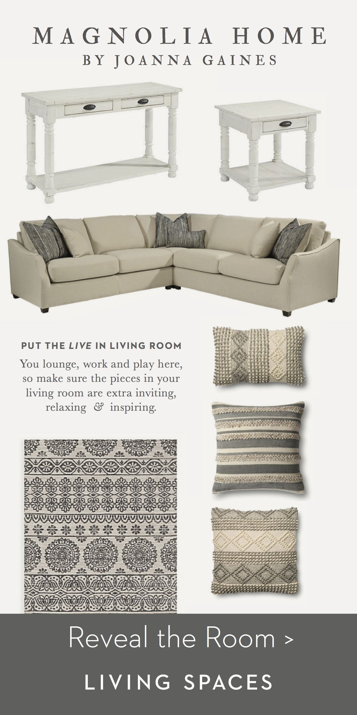 Magnolia Homejoanna Gaines| Living Room Inspiration. The Neutral With Magnolia Home Homestead Sofa Chairs By Joanna Gaines (Photo 4 of 20)
