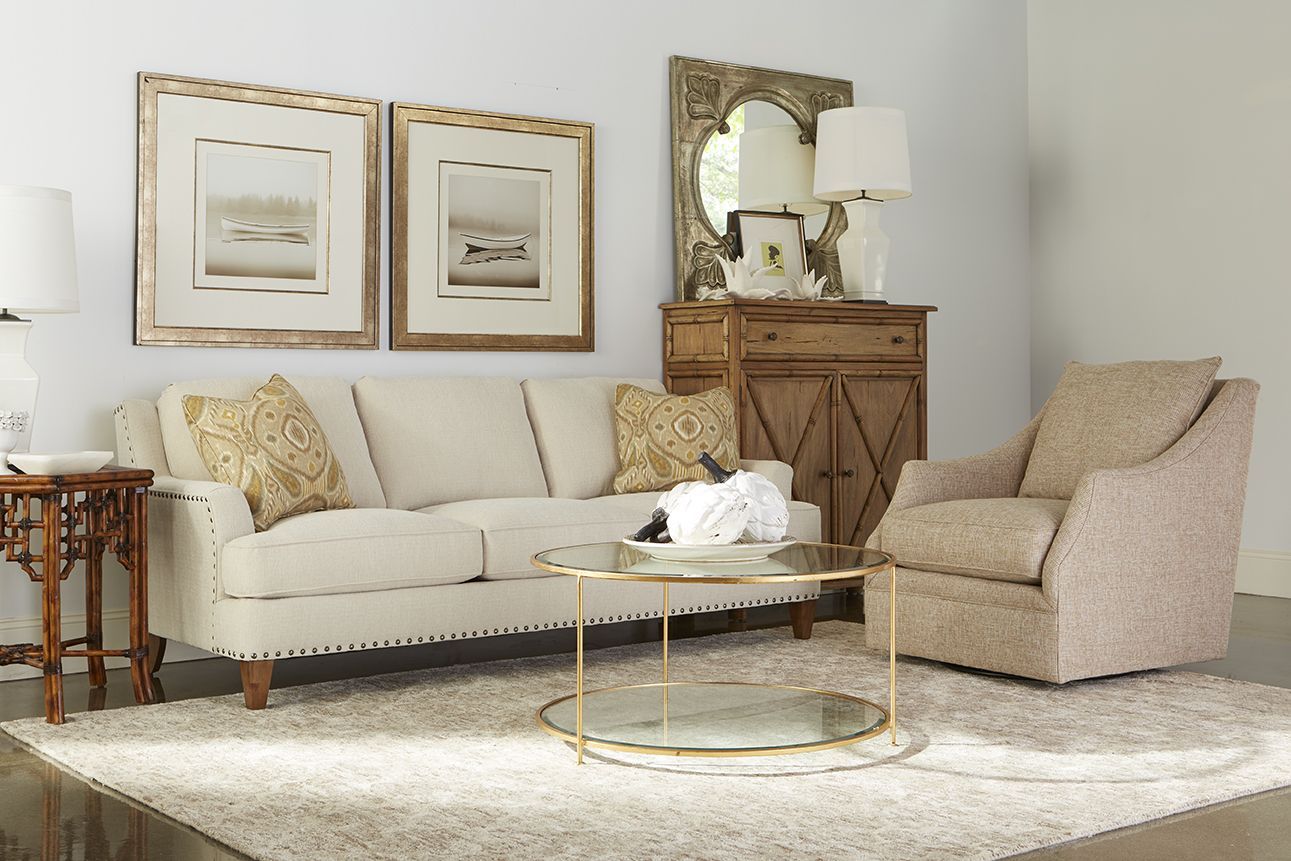 Our Brenner Sofa Is Featured In A Luxurious Crypton Home Performance Inside Gwen Sofa Chairs By Nate Berkus And Jeremiah Brent (View 19 of 20)