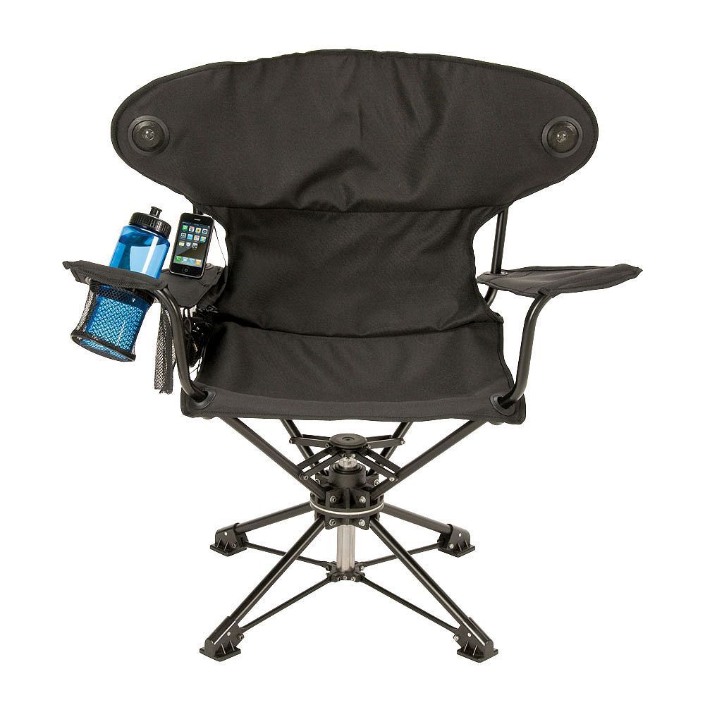 Revolve Chair – Swiveling Portable Chair With Speakers Throughout Revolve Swivel Accent Chairs (View 1 of 20)