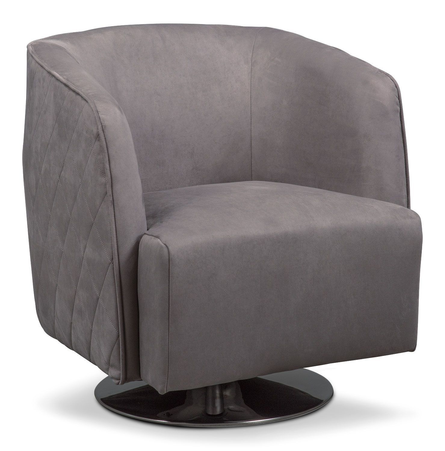 Santana Swivel Chair  Slate | Swivel Chair, Slate And Products With Twirl Swivel Accent Chairs (View 11 of 20)