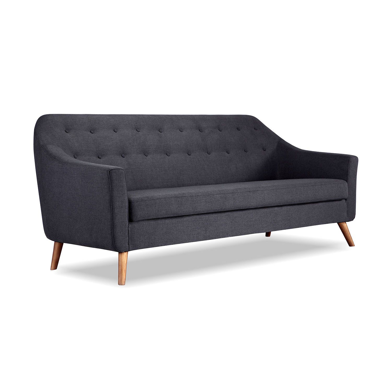 Shop Cameron Mid Century Modern Urban Ink Twill Classic English Sofa For Cameron Sofa Chairs (View 16 of 20)