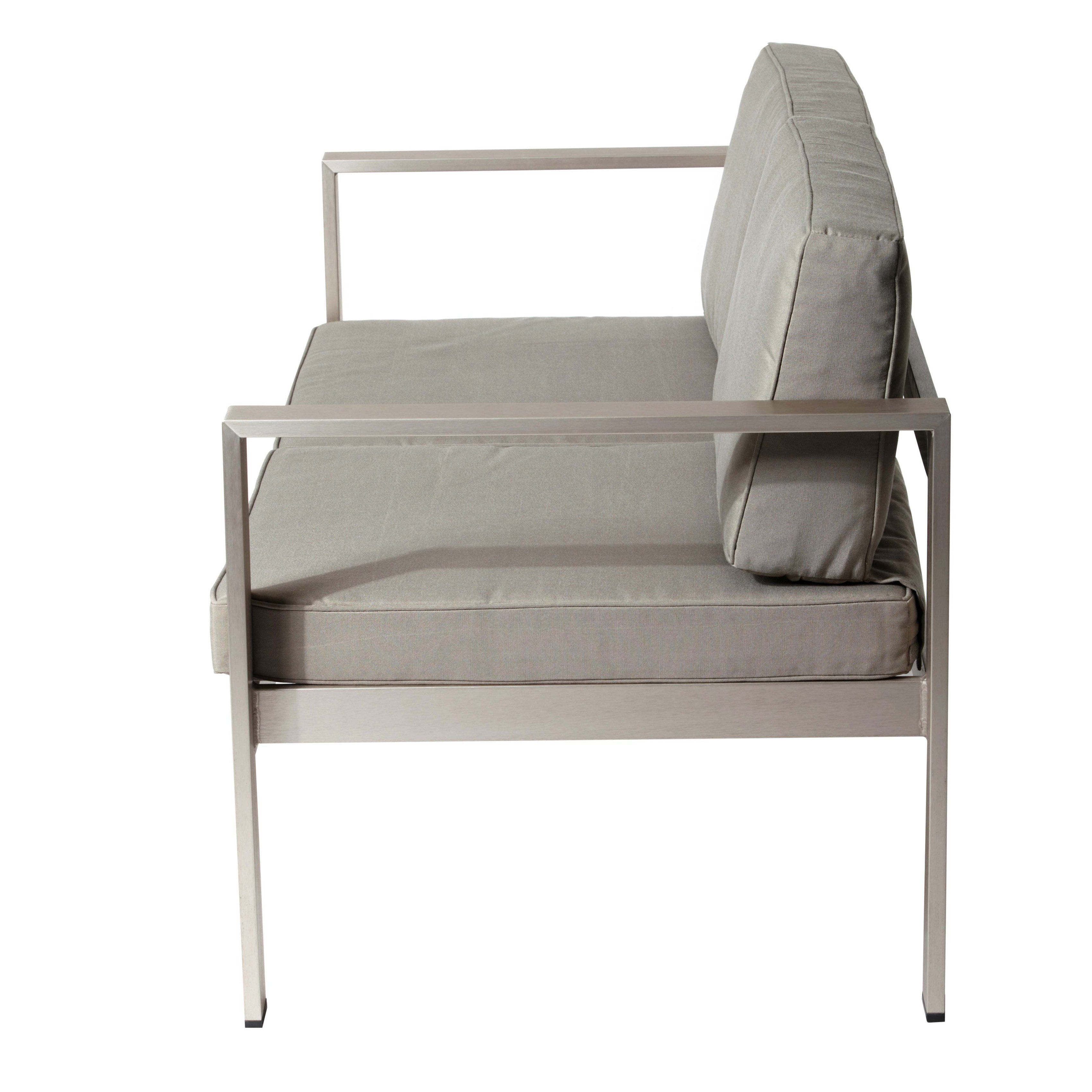 Shop Pangea Home Karen Fabric/ Aluminum 4 Piece Sofa Set – Free With Regard To Karen Sofa Chairs (View 13 of 20)