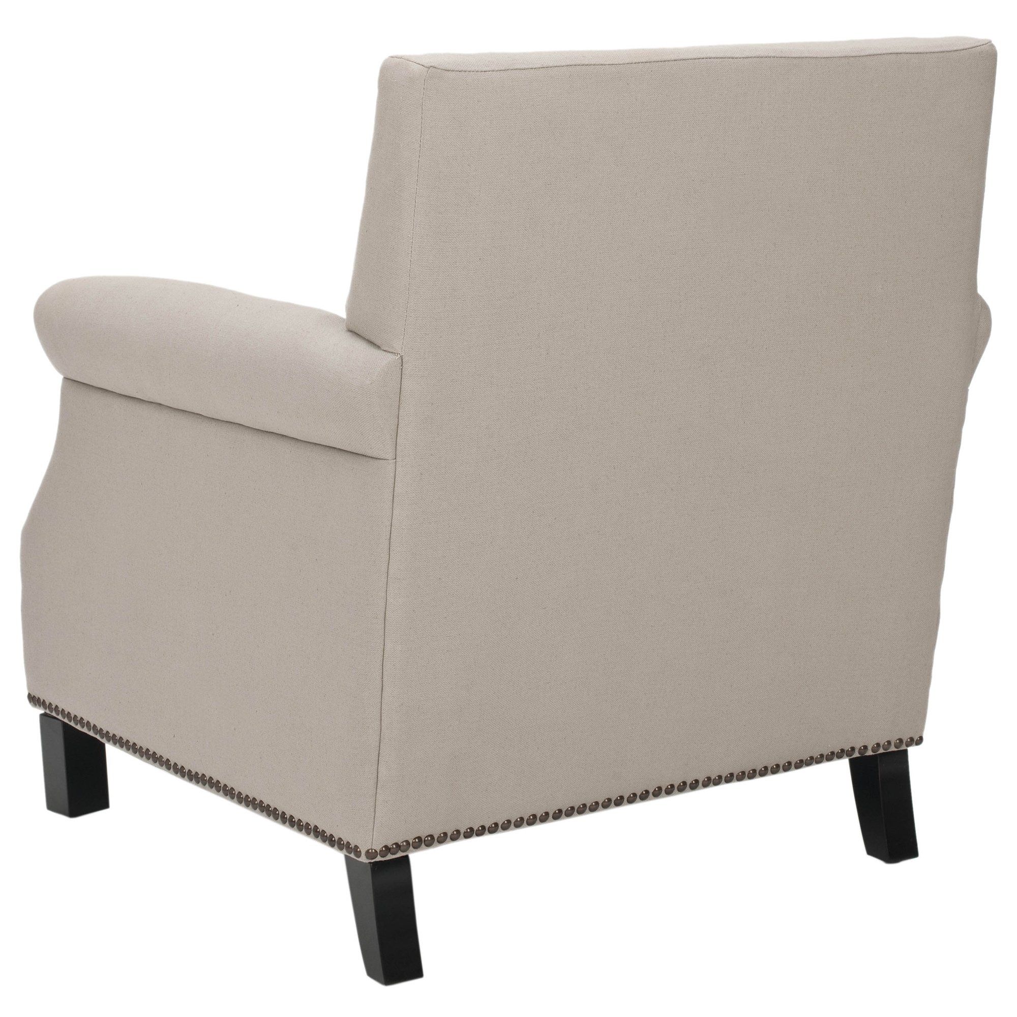 Shop Safavieh Mansfield Beige Club Chair – Free Shipping Today Within Mansfield Beige Linen Sofa Chairs (Photo 8 of 20)