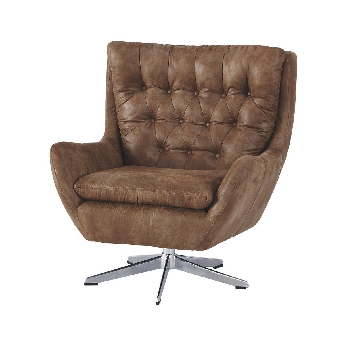 Shop Signature Designashley Velburg Swivel Accent Chair – Free Throughout Devon Ii Swivel Accent Chairs (View 7 of 20)
