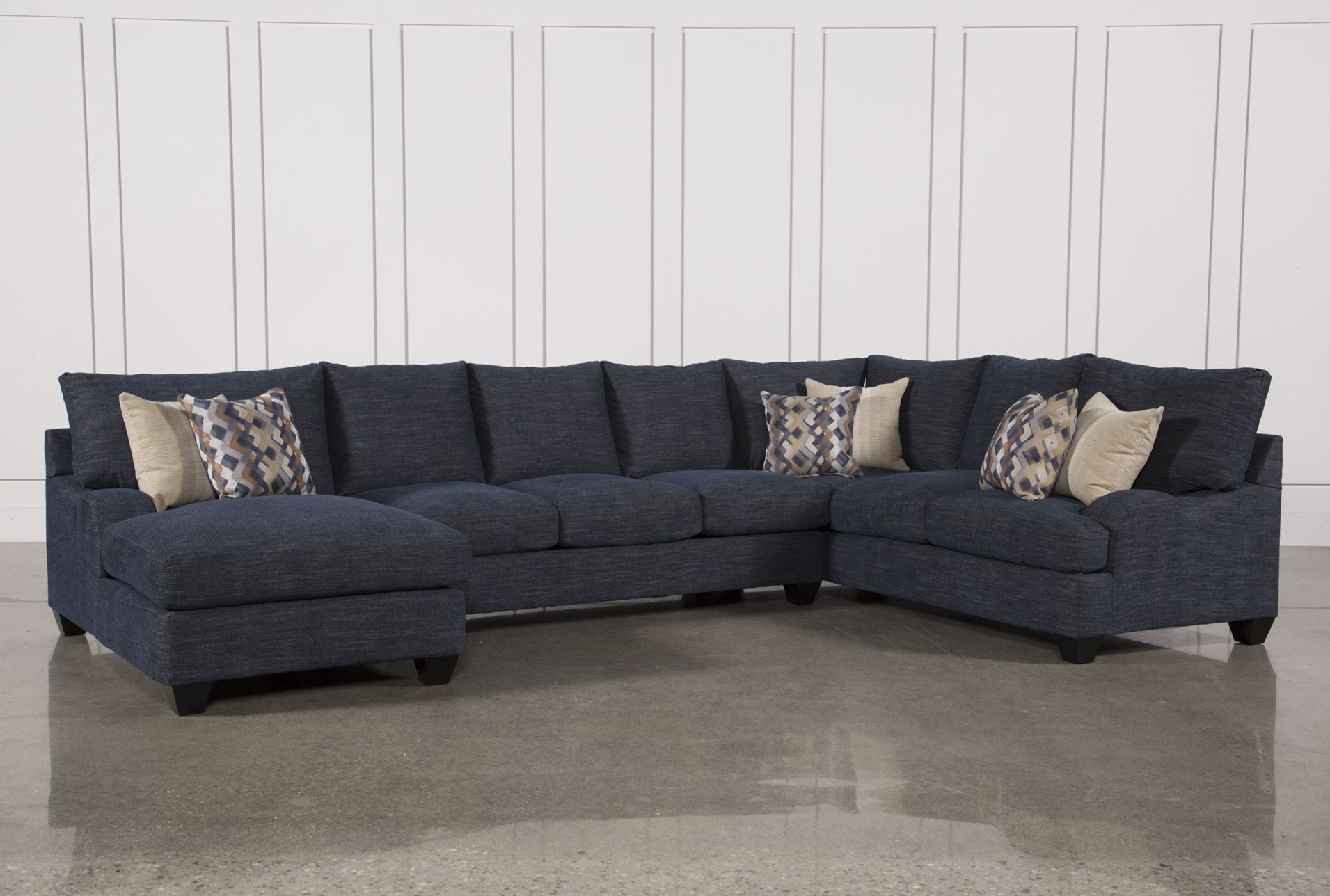Sierra Down 3 Piece Sectional W/laf Chaise | Sofas And Sectionals With Sierra Foam Ii Oversized Sofa Chairs (Photo 5 of 20)