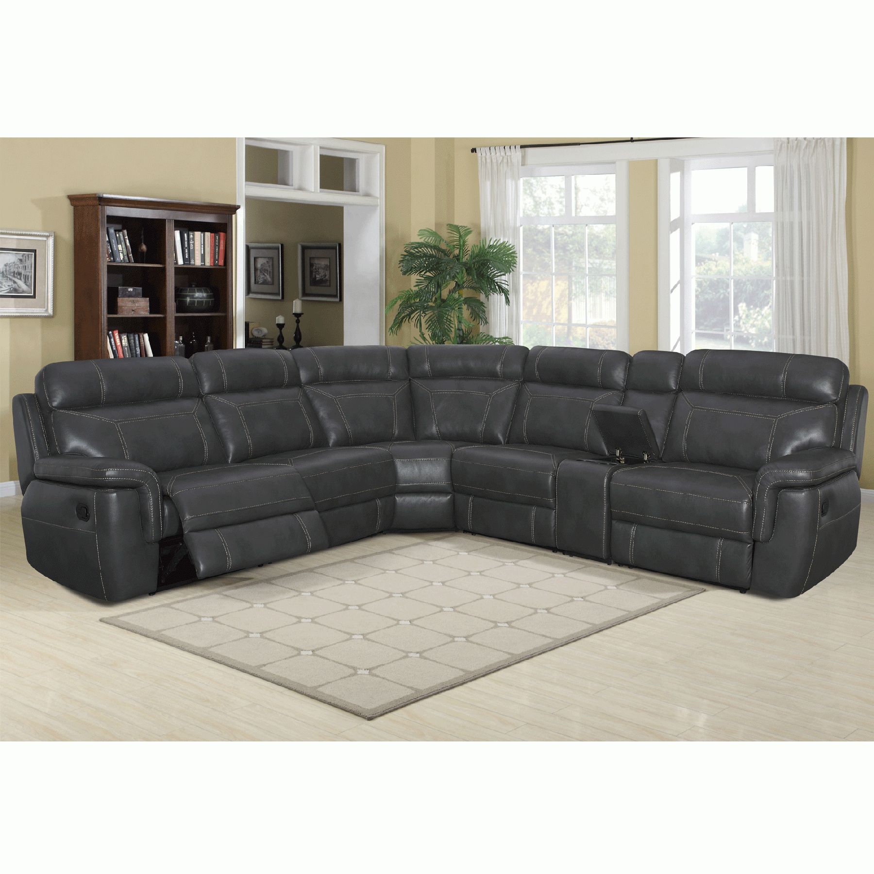 Silas 6 Piece Power Reclining Sectional – Bernie & Phyl's Furniture With Regard To Sheldon Oversized Sofa Chairs (Photo 20 of 20)
