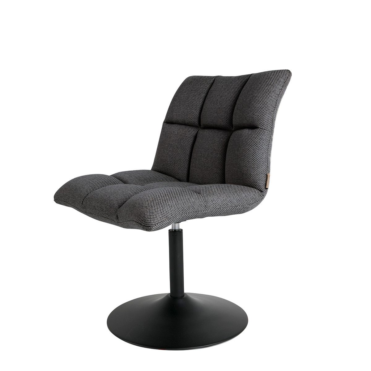 Swivel Chair Mini Bar Dark Grey – Dutchbone Nordic Decoration Home Pertaining To Dark Grey Swivel Chairs (Photo 9 of 20)