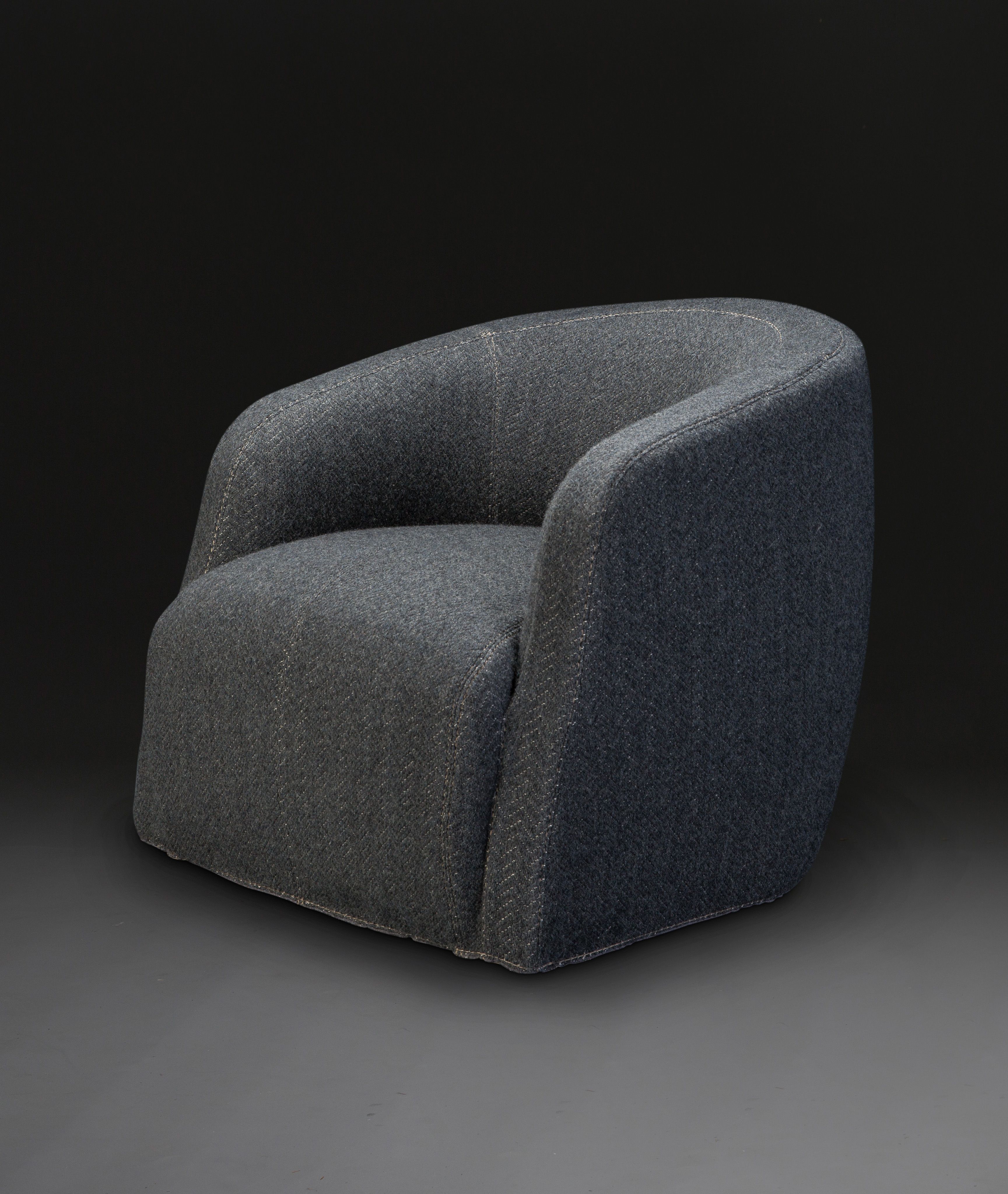 Theo Club Swivel Chair Designedandrew Margolin With Theo Ii Swivel Chairs (View 4 of 20)