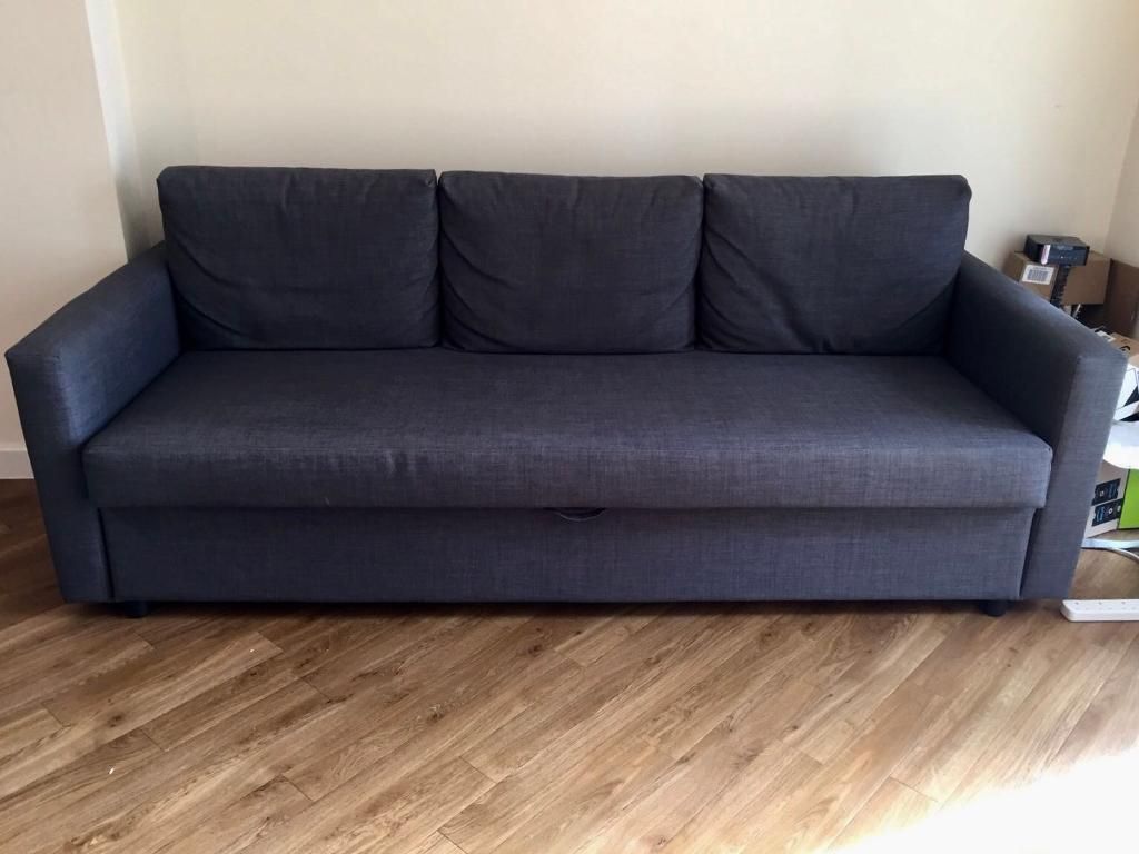 Three Seat Sofa Bed Skiftebo Dark Grey | In Kilburn, London | Gumtree Regarding London Dark Grey Sofa Chairs (View 6 of 20)