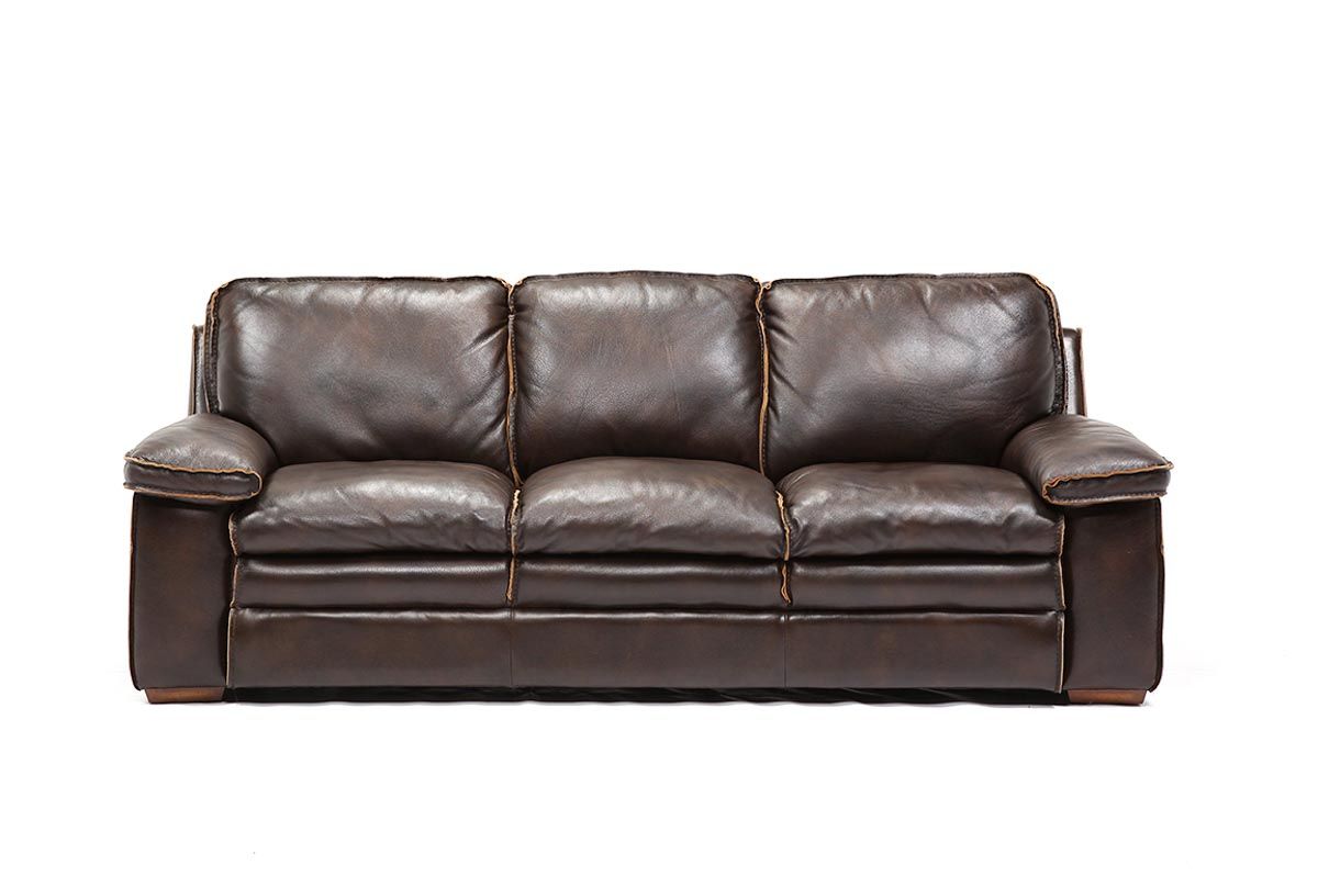 Walter Leather Sofa | Living Spaces In Walter Leather Sofa Chairs (Photo 1 of 20)