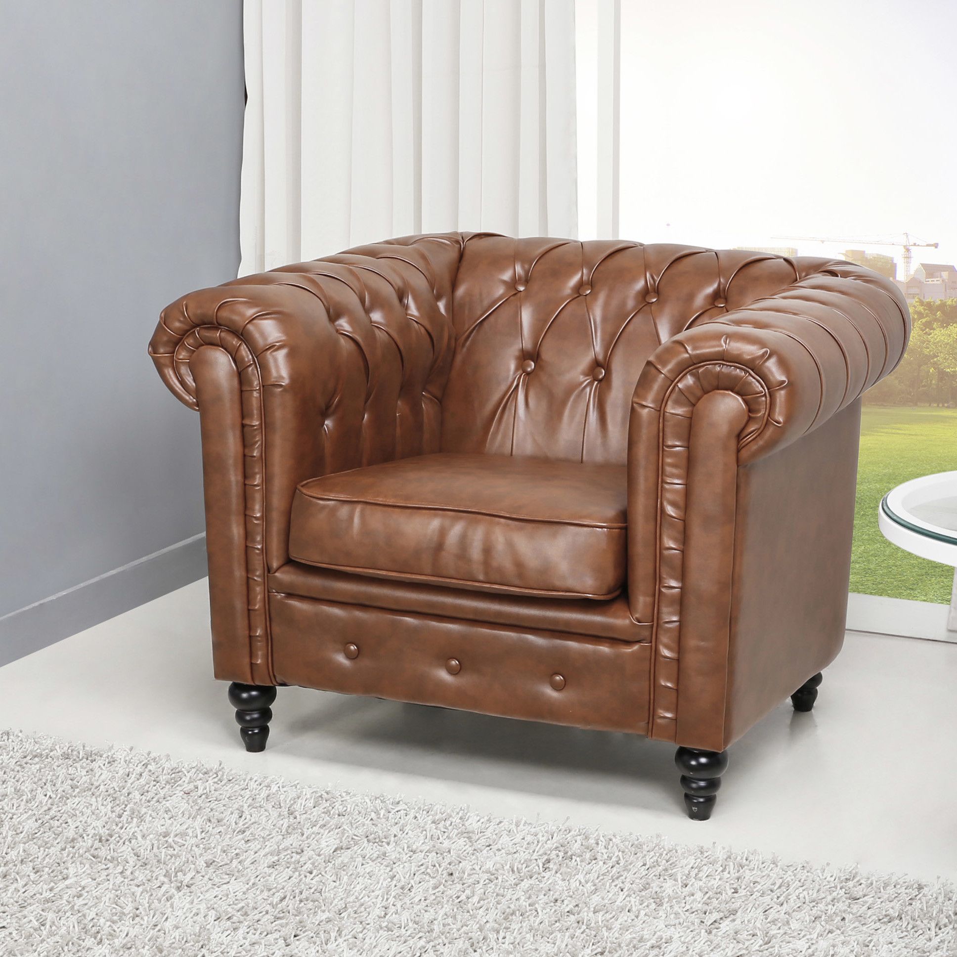 Wilmington Button Tufted Arm Chair | Products | Pinterest | Products In Twirl Swivel Accent Chairs (View 16 of 20)