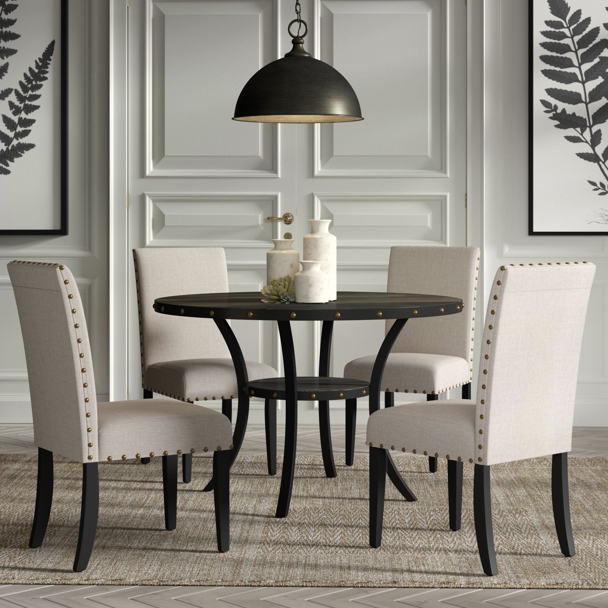 Amy 5 Piece Dining Set In Newest Emmeline 5 Piece Breakfast Nook Dining Sets (View 20 of 20)