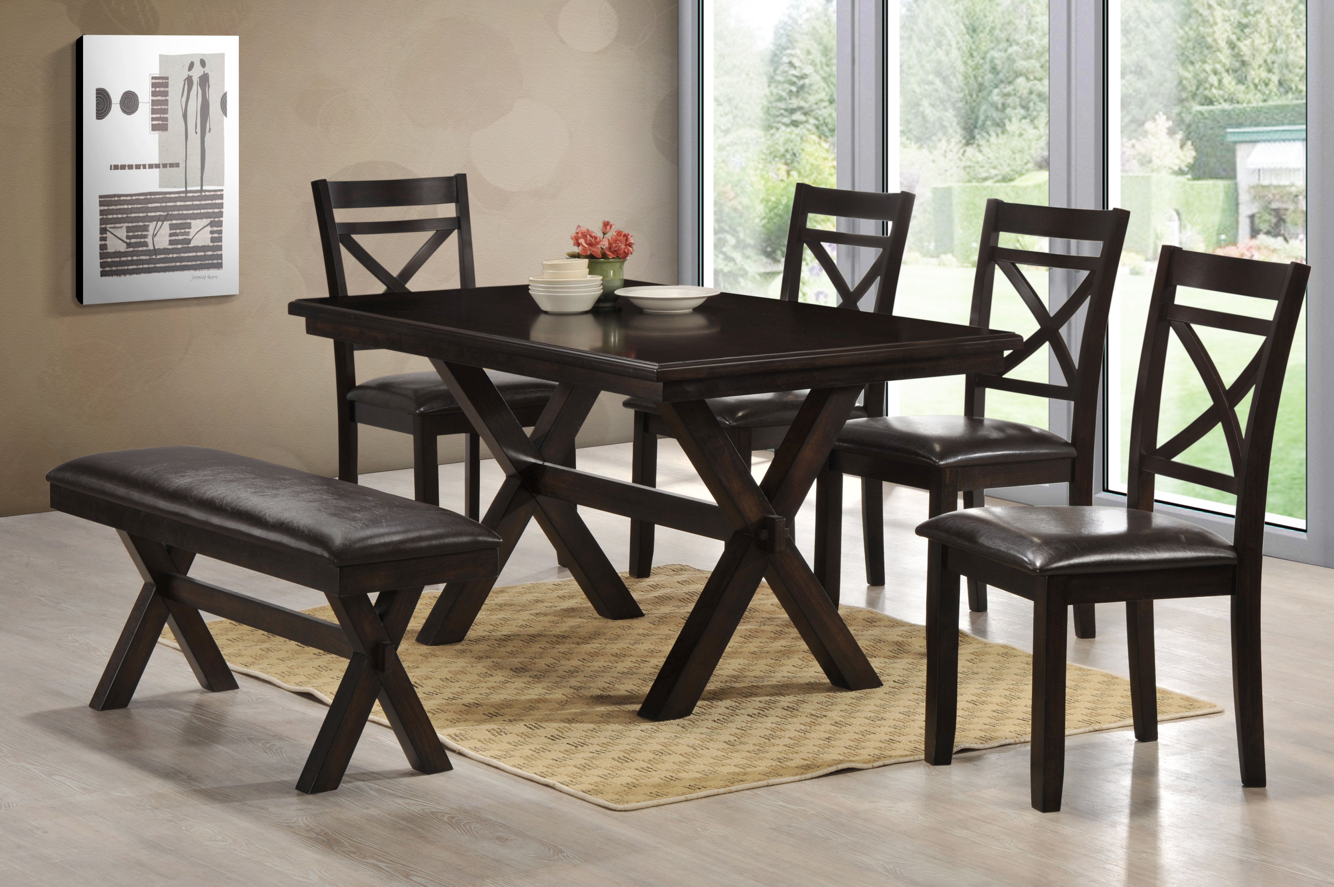Andover Mills Johanson 6 Piece Dining Set Inside Best And Newest Reinert 5 Piece Dining Sets (View 11 of 20)