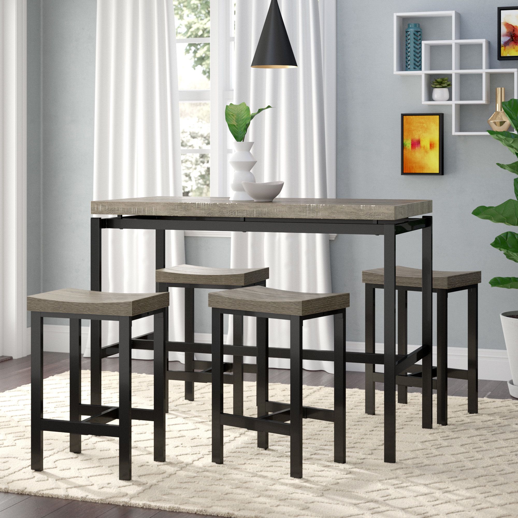 Beveridge 5 Piece Dining Set Throughout Most Popular Bryson 5 Piece Dining Sets (View 8 of 20)