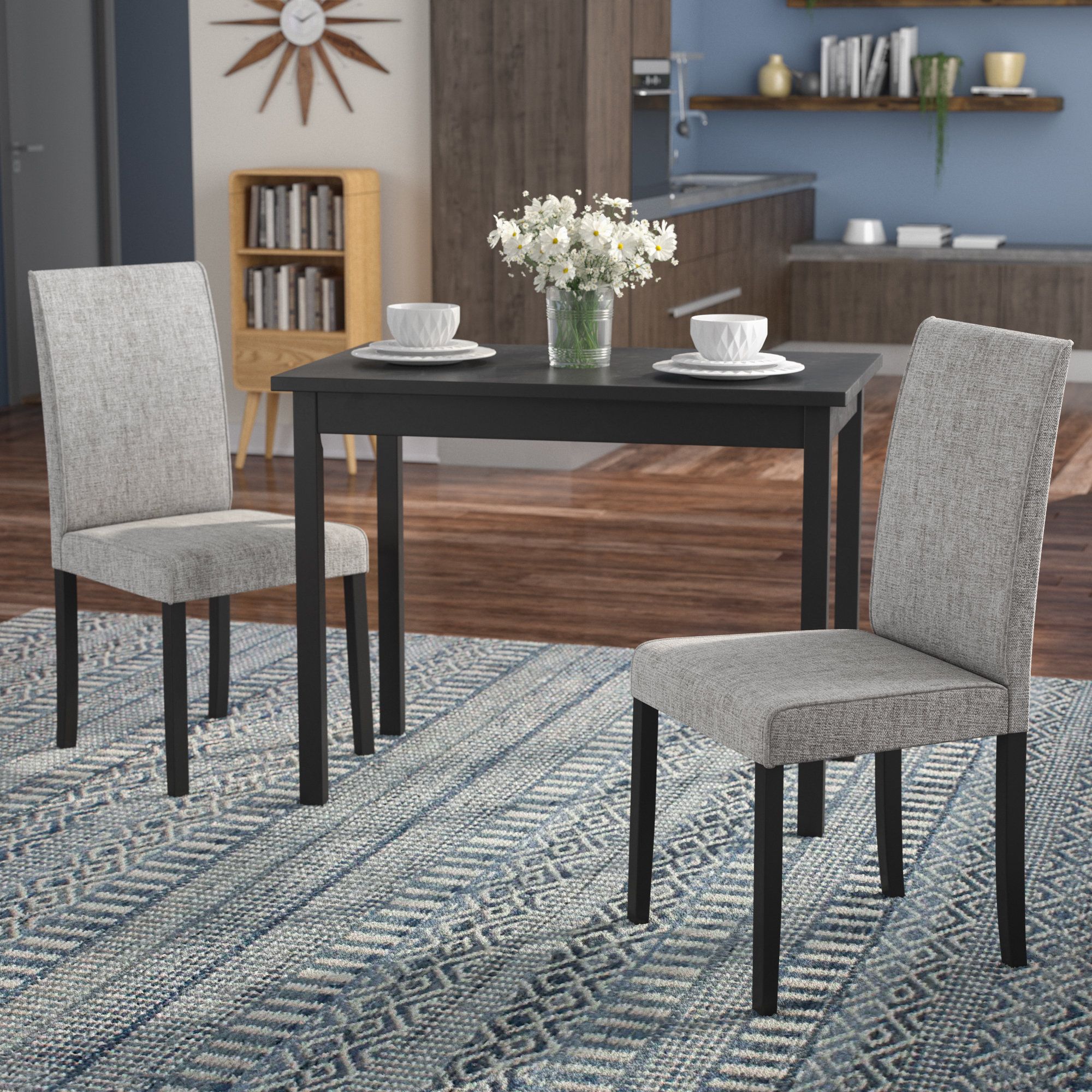 Darvell 3 Piece Dining Set Regarding Most Current 3 Piece Dining Sets (Photo 35471 of 35622)