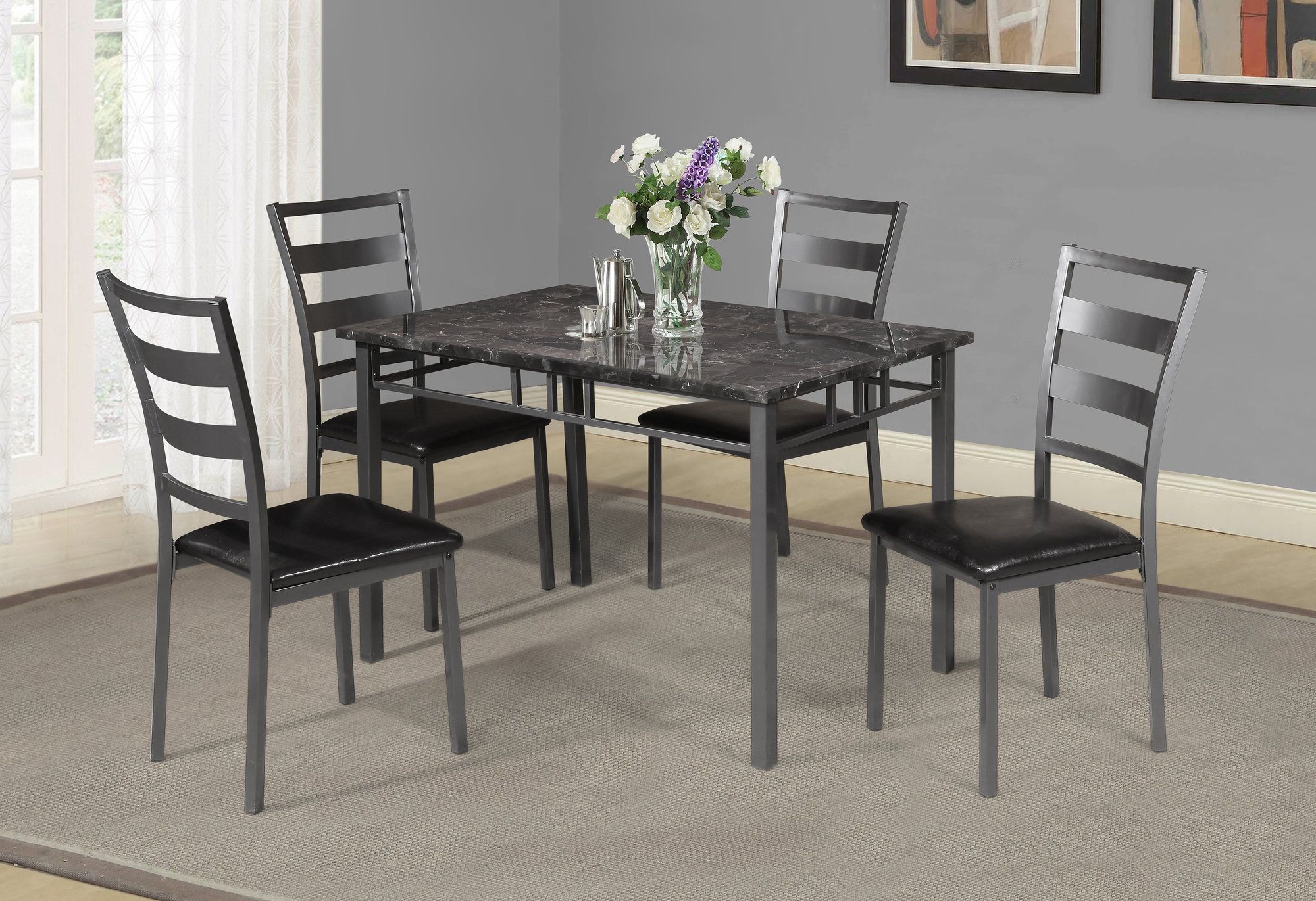 Details About Winston Porter Berke 5 Piece Dining Set Throughout Newest Miskell 3 Piece Dining Sets (Photo 35402 of 35622)