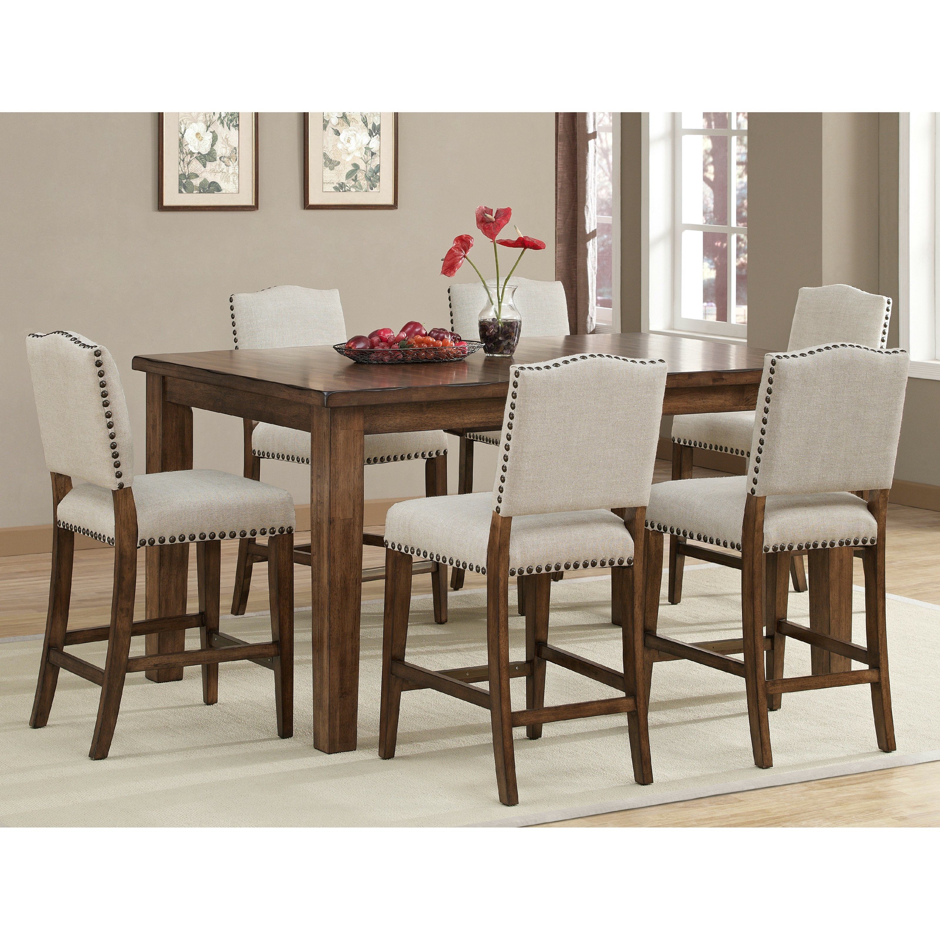 Dining Room: Cozy Counter Height Dinette Sets For Your Dining Intended For 2018 Rossi 5 Piece Dining Sets (View 8 of 20)