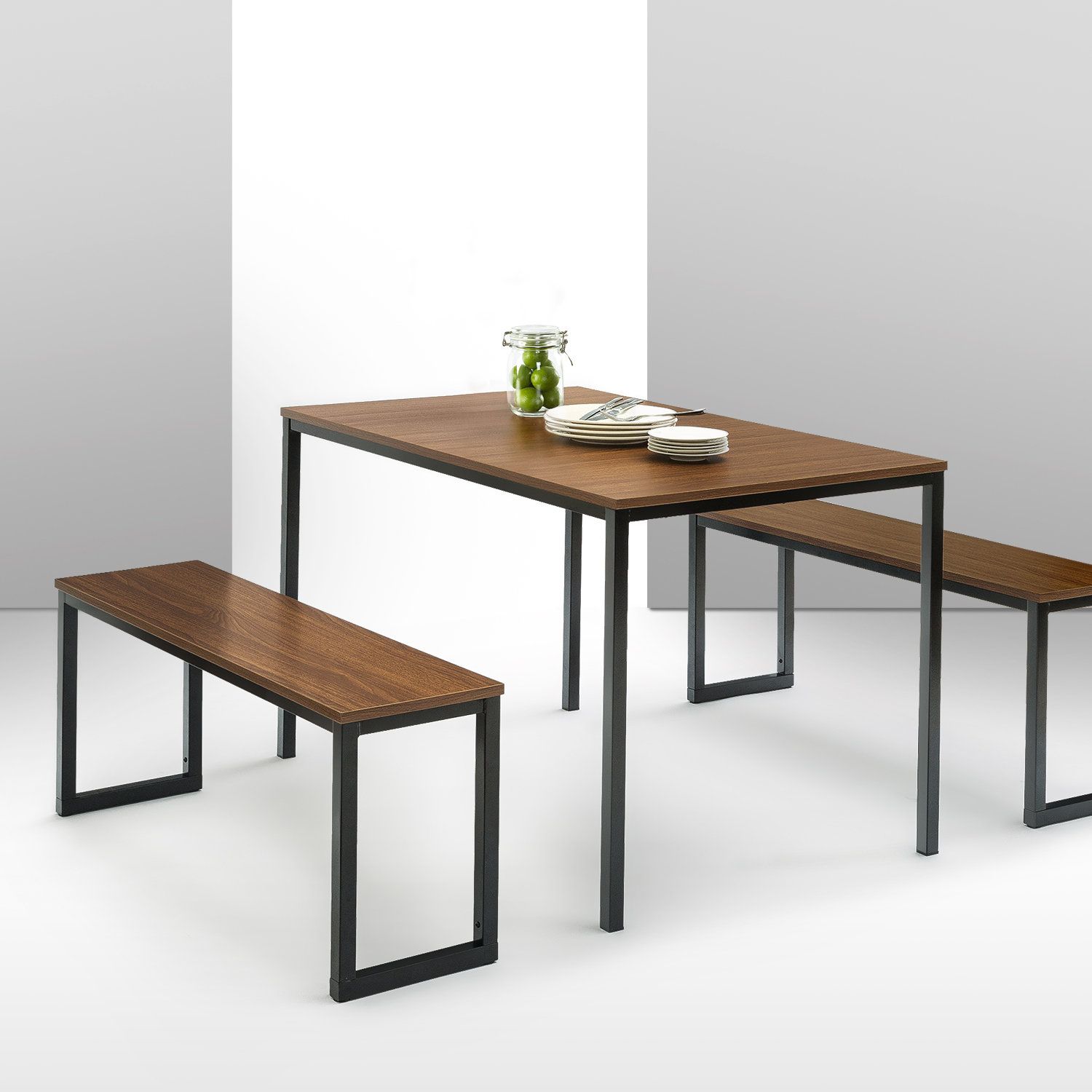 Frida 3 Piece Dining Table Set Inside Most Current Ryker 3 Piece Dining Sets (Photo 4 of 20)