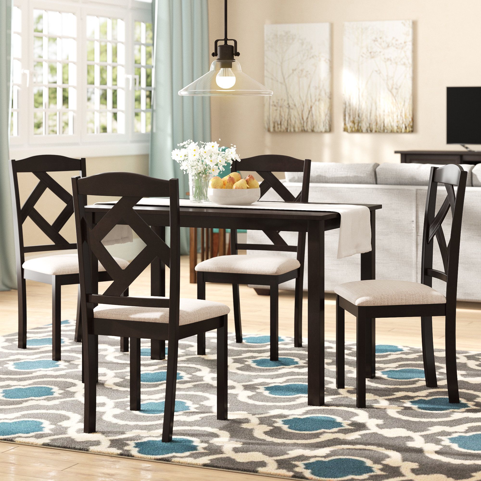 Goosman Modern And Contemporary 5 Piece Breakfast Nook Dining Set Intended For Most Recent 5 Piece Breakfast Nook Dining Sets (Photo 1 of 20)