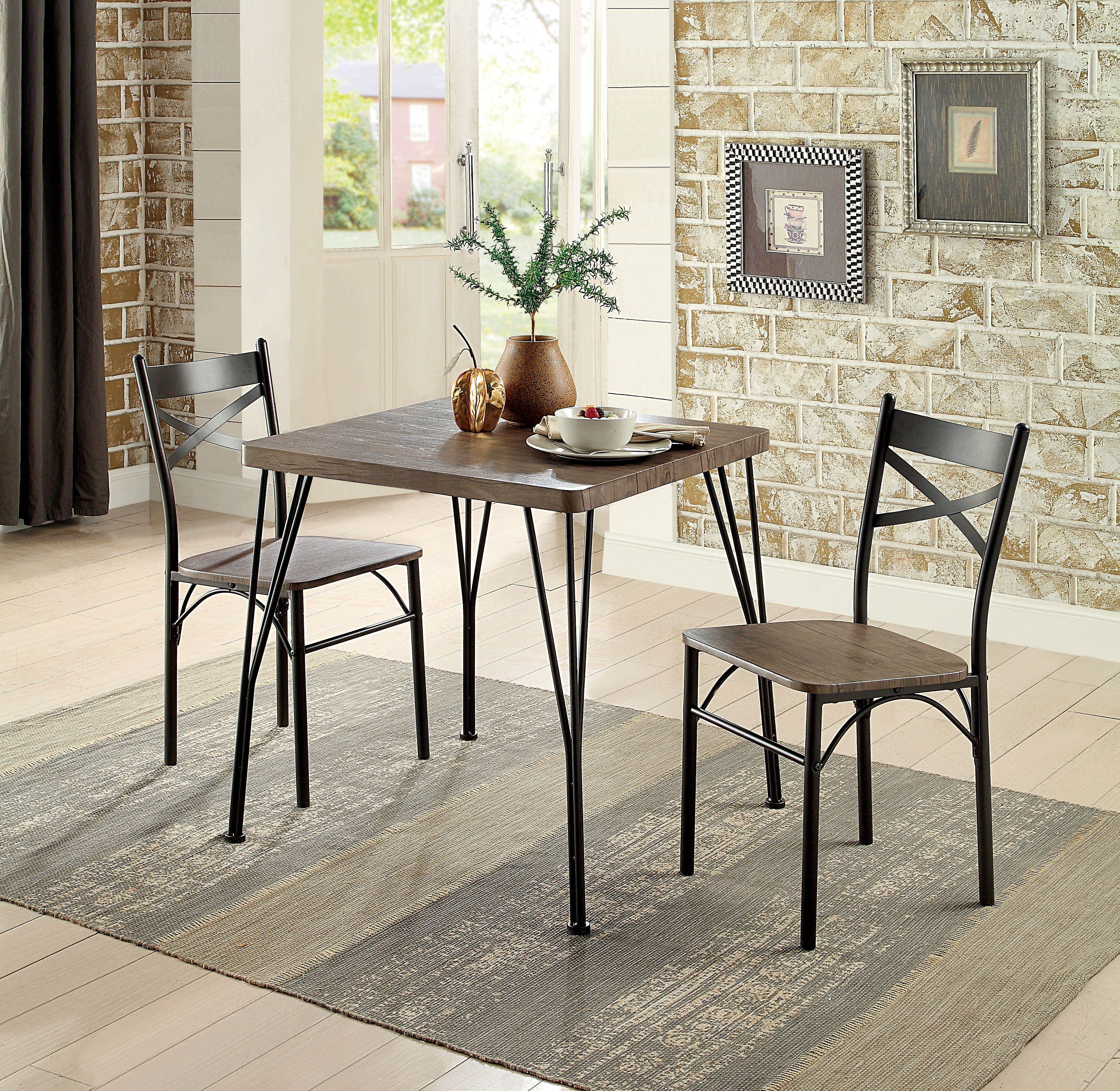 Guertin 3 Piece Dining Set Pertaining To Most Current Bearden 3 Piece Dining Sets (View 5 of 20)