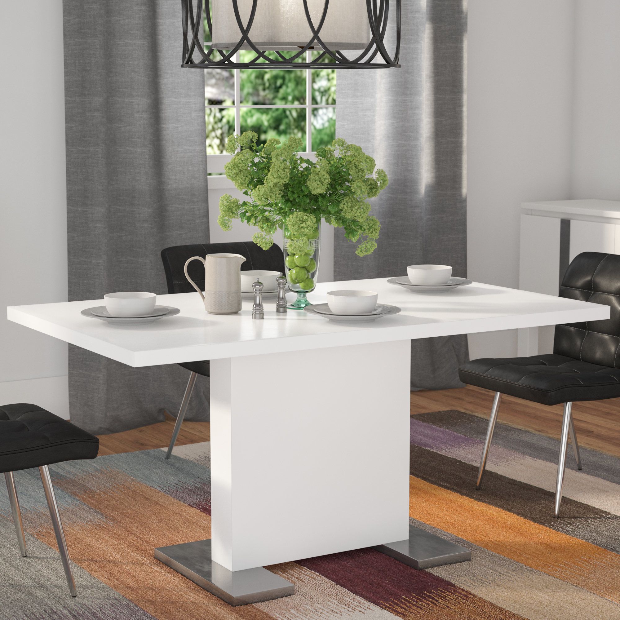 Moorhead Dining Table Throughout Recent Moorehead 3 Piece Counter Height Dining Sets (View 11 of 20)