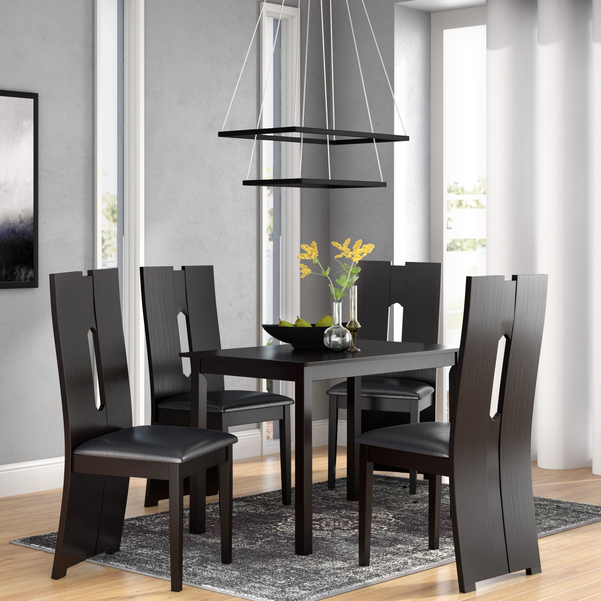 Onsted Modern And Contemporary 5 Piece Breakfast Nook Dining Set Throughout Most Recently Released Maynard 5 Piece Dining Sets (View 9 of 20)