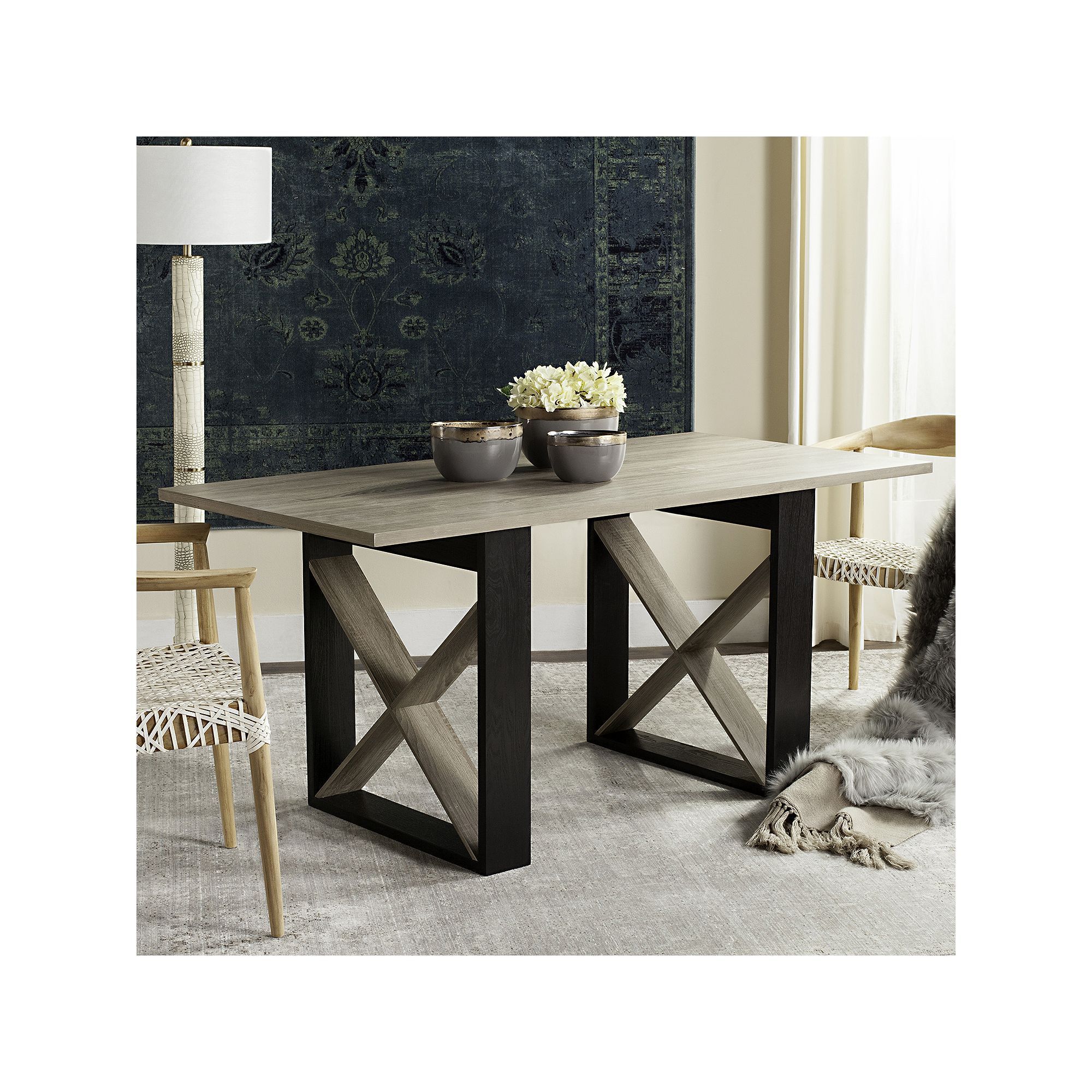 Safavieh Contemporary Modern Dining Table In 2019 | Products Intended For Current Tavarez 5 Piece Dining Sets (View 16 of 20)